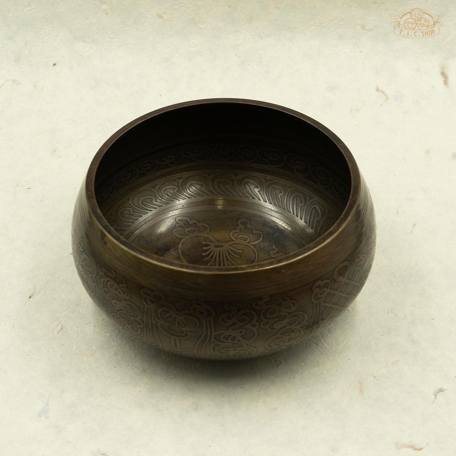 Auspicious Symbols Singing Bowl 16.2cm