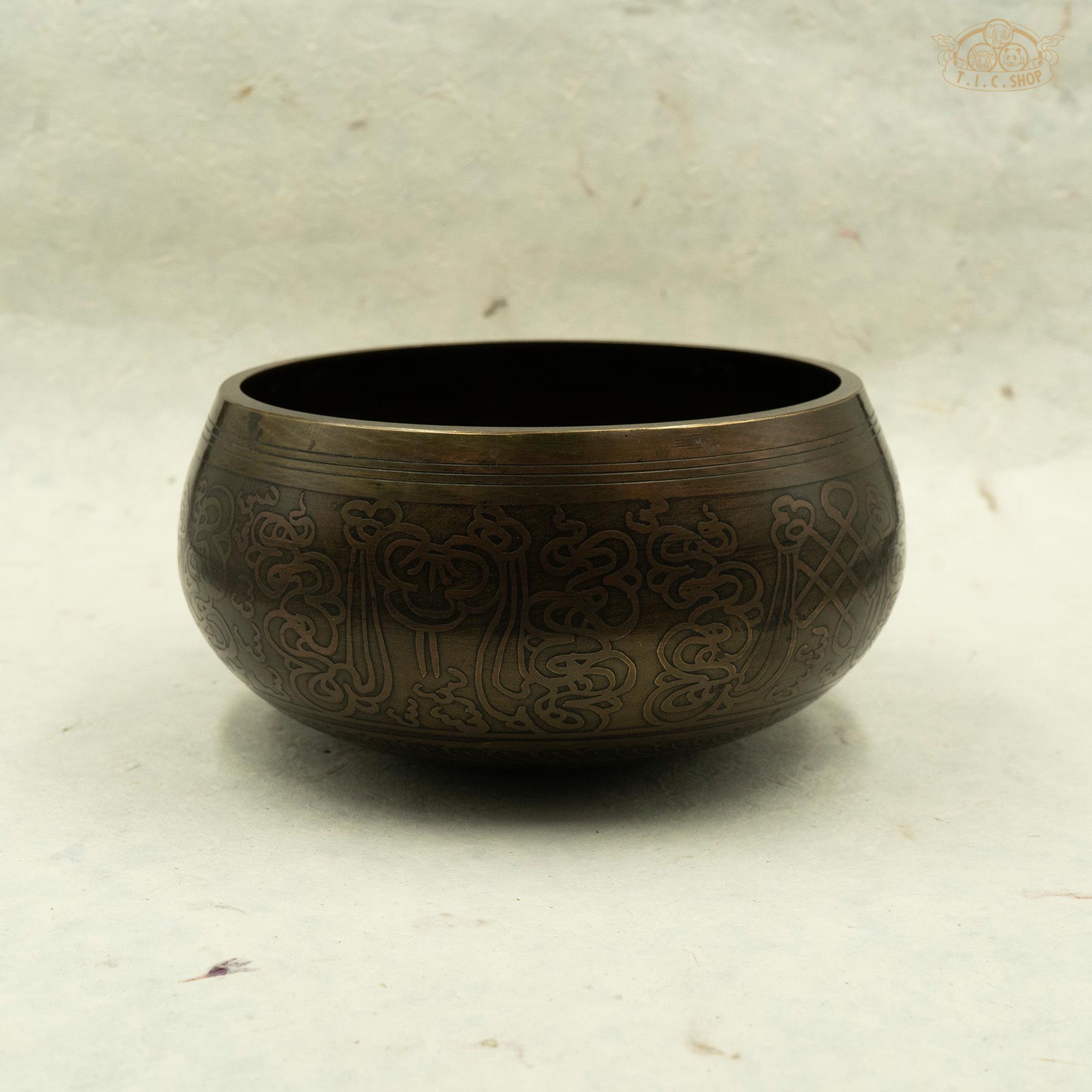 Auspicious Symbols Singing Bowl 16.2cm