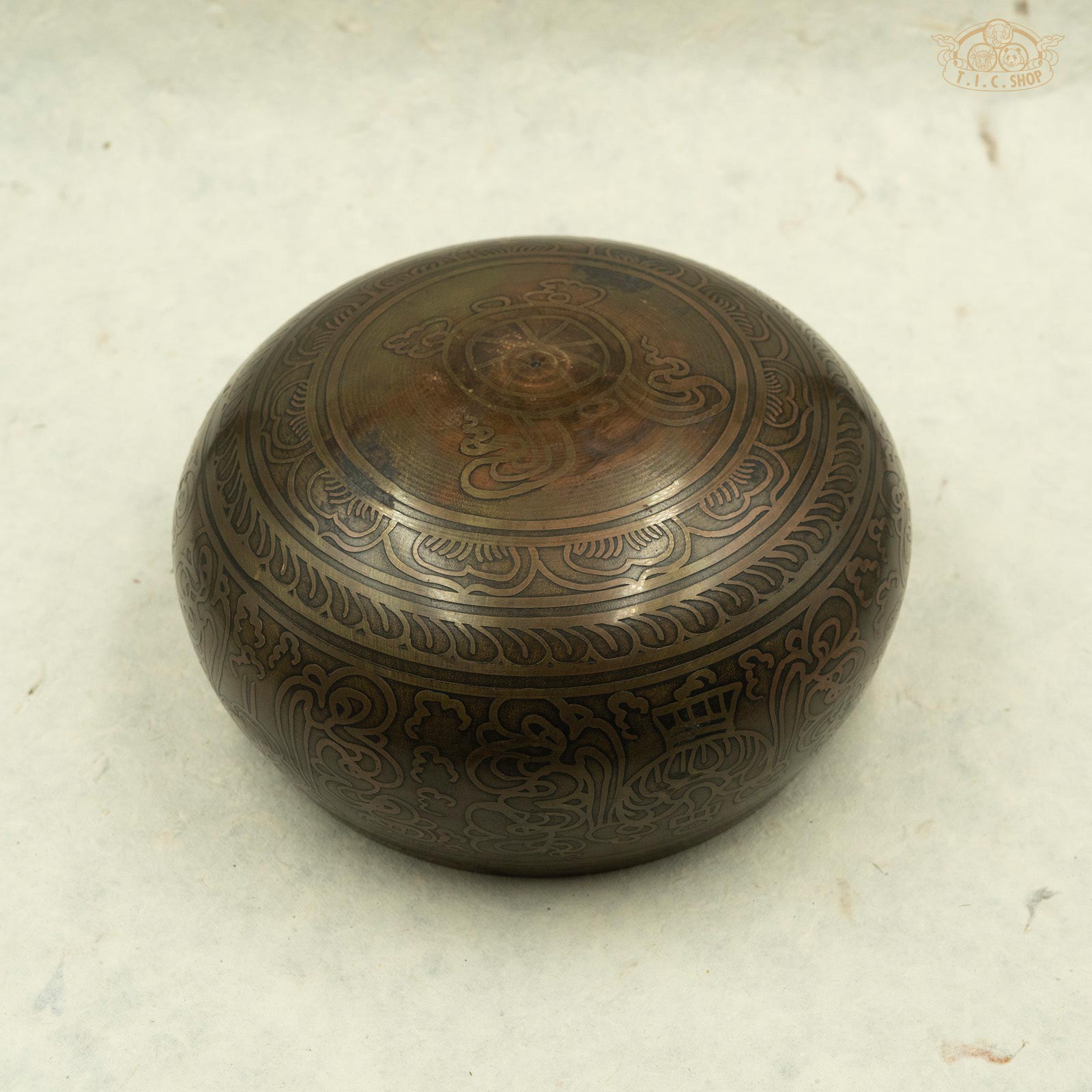 Auspicious Symbols Singing Bowl 16.2cm