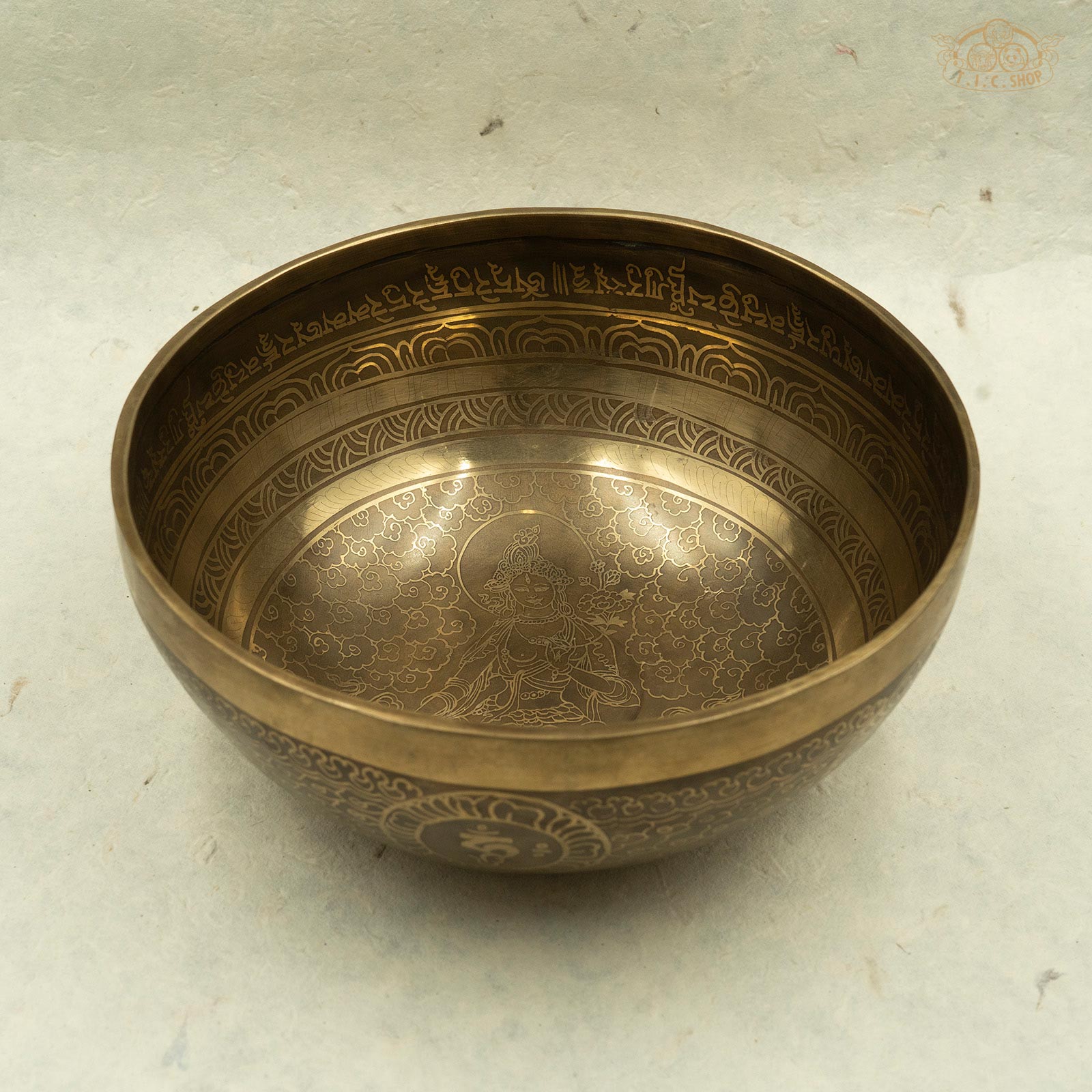 White Tara Singing Bowl 23.5cm