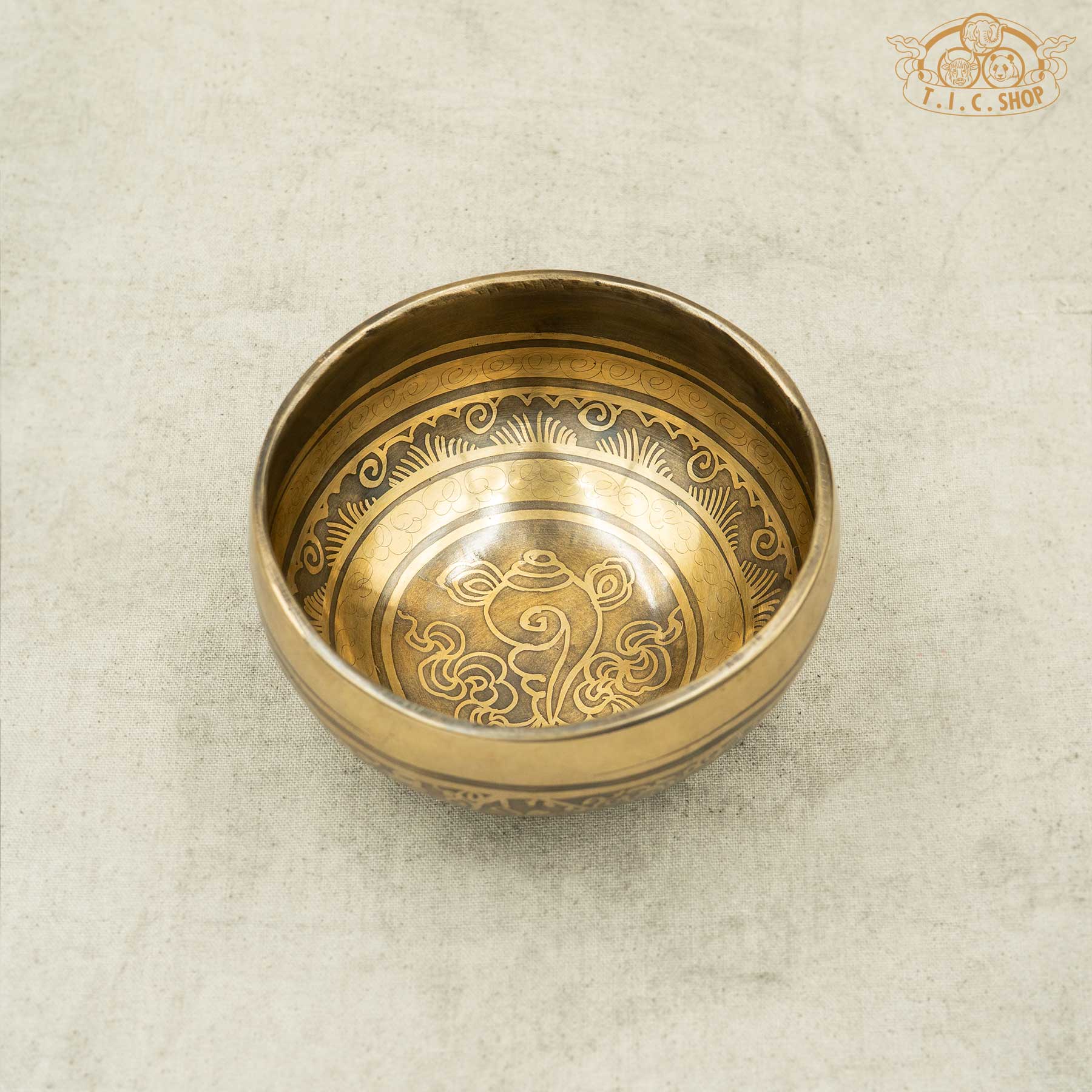 Conch Shell Brass Singing Bowl 11cm