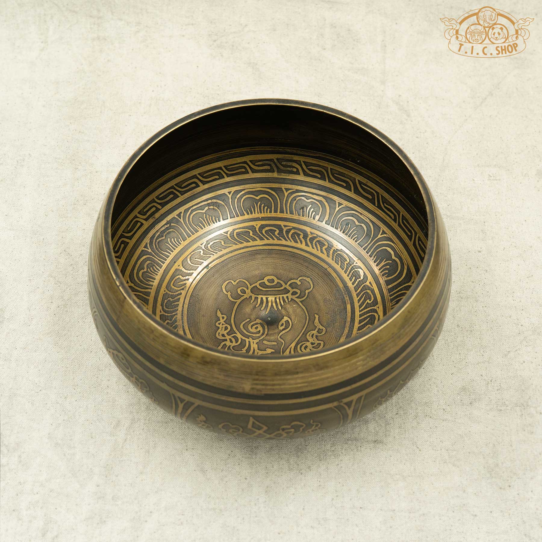 Conch Shell Symbol Brass Singing Bowl 16cm