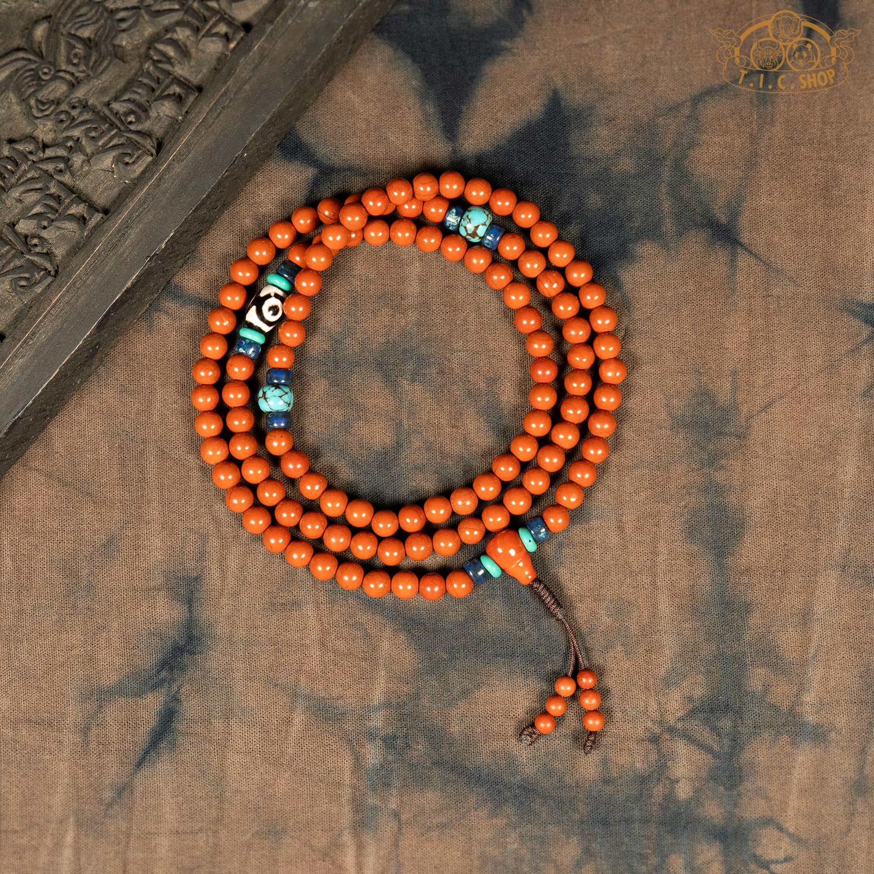 Red Jasper 6mm 108-Bead Traditional Prayer Mala