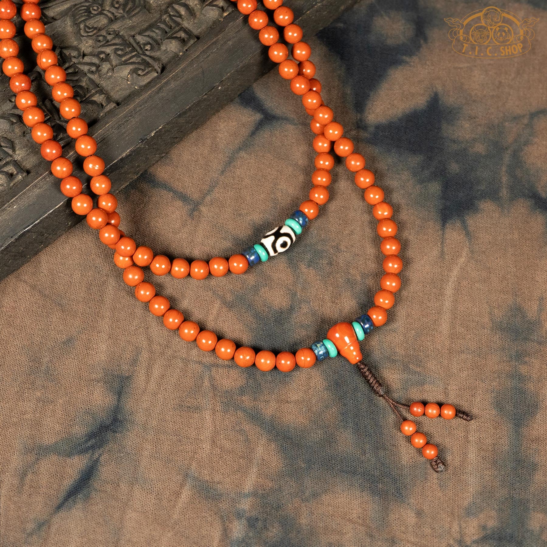 Red Jasper 6mm 108-Bead Traditional Prayer Mala