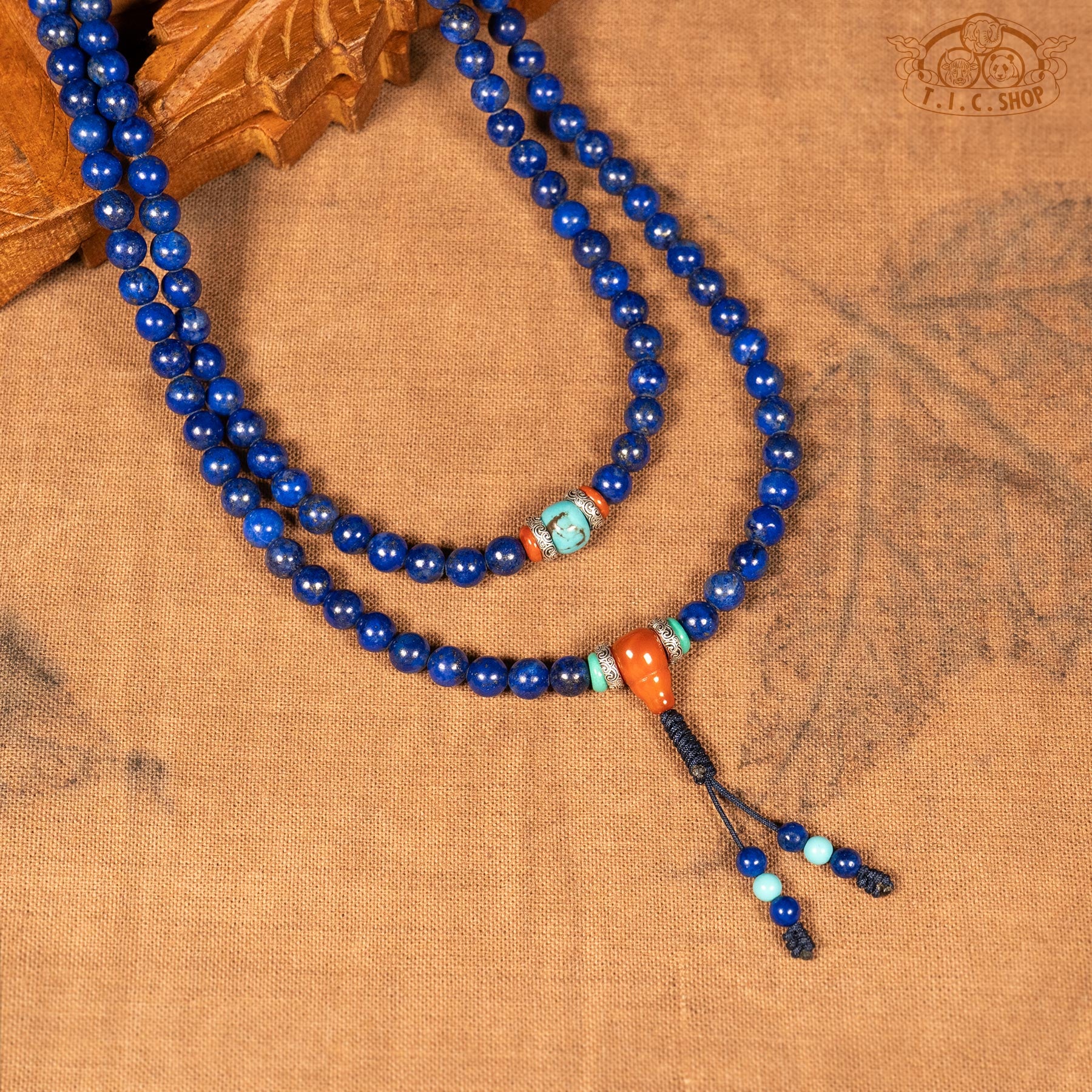Lapis Lazuli 6mm 108-Bead Traditional Prayer Mala