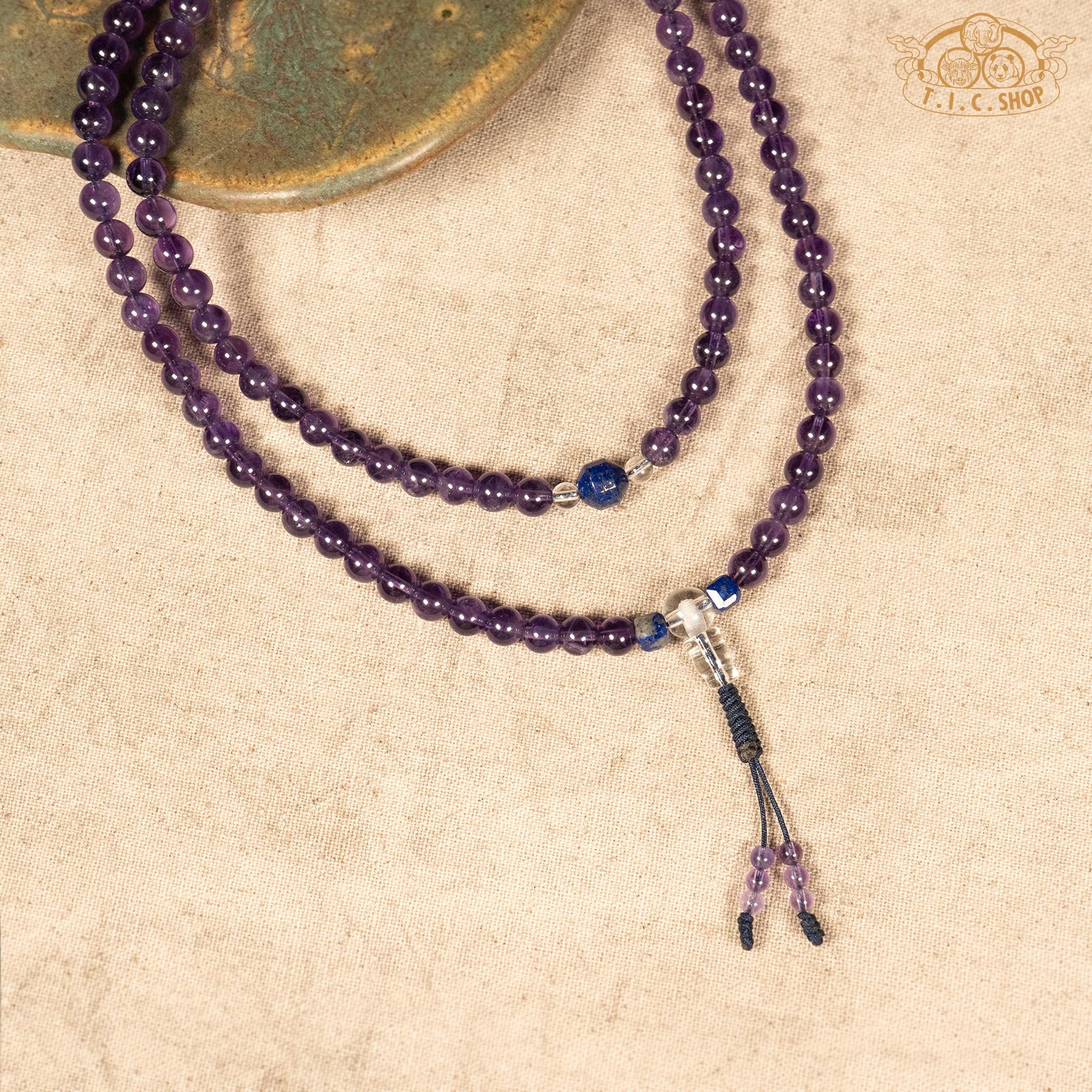 Amethyst 6mm 108-Bead Traditional Prayer Mala