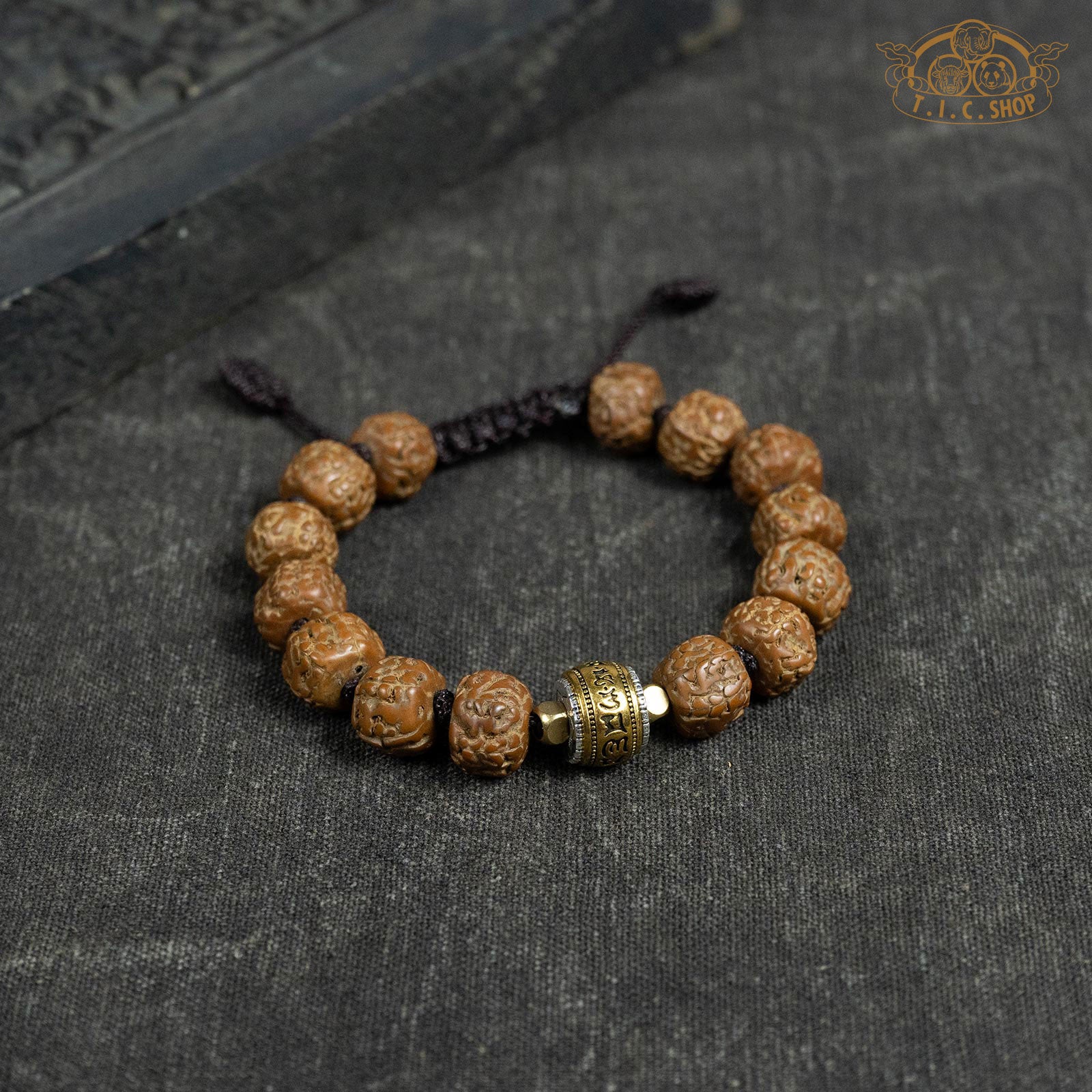 Rudraksha 10mm Beads Bracelet