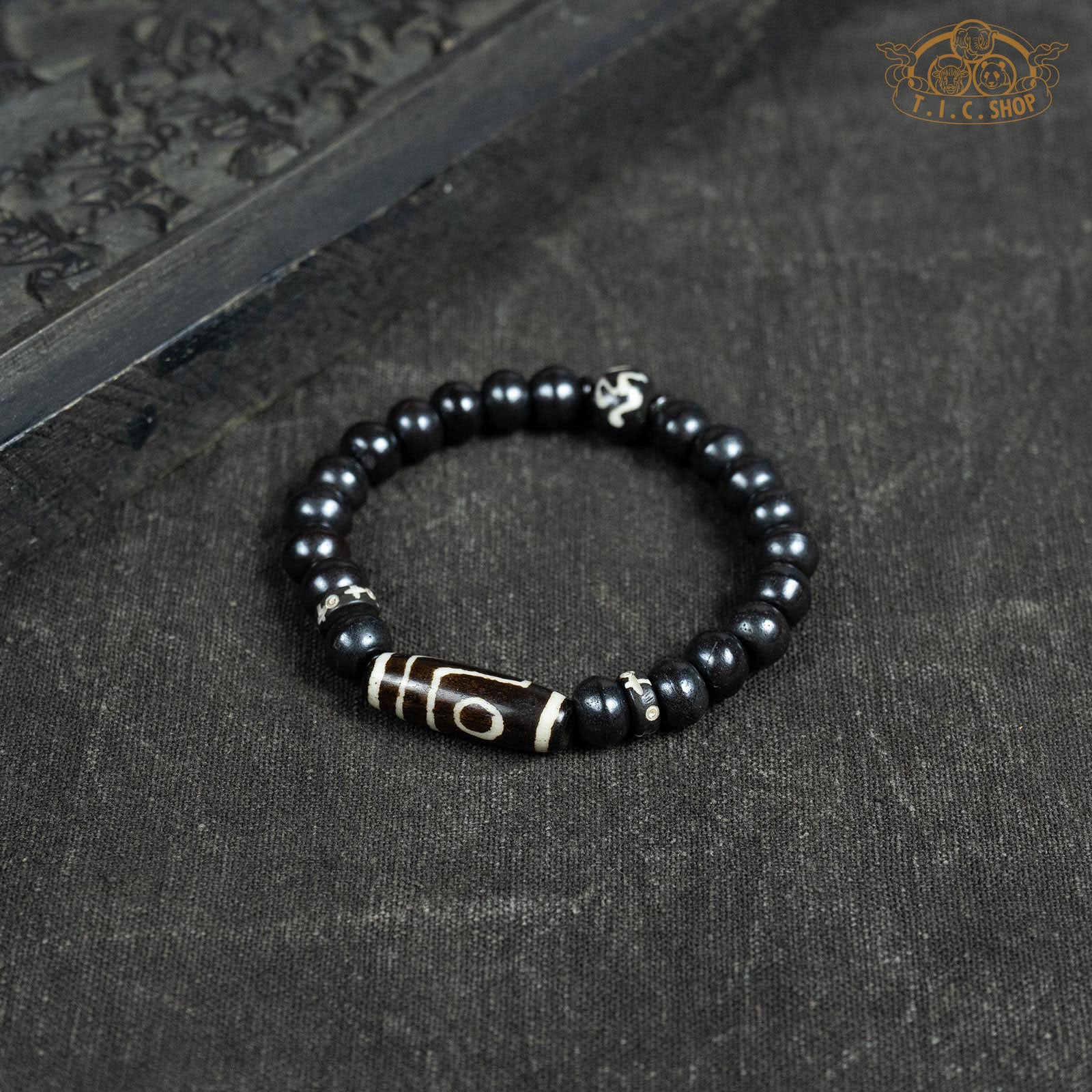 Yak Bone 8mm Beads Bracelet