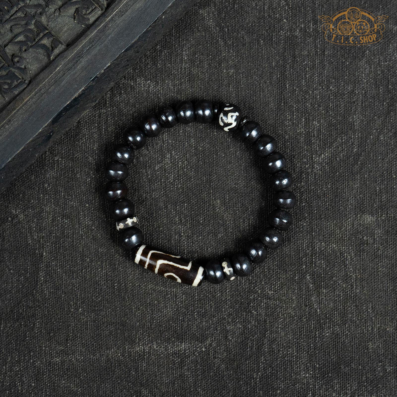 Yak Bone 8mm Beads Bracelet