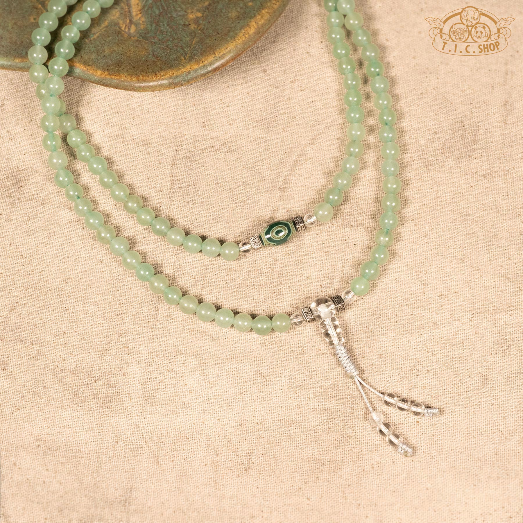 Aventurine 6mm 108-Bead Traditional Prayer Mala