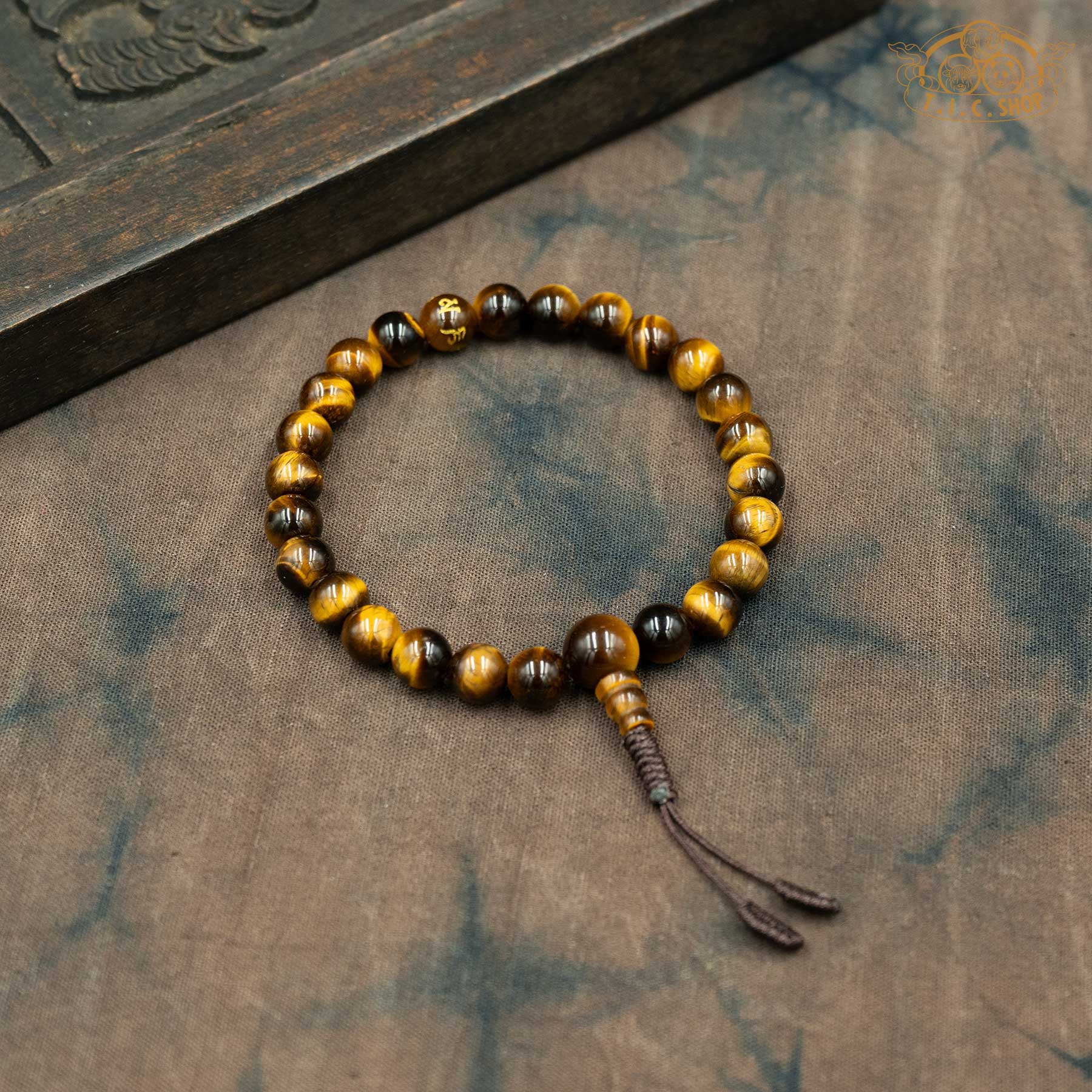 Tiger Eye 8mm Beads Wrist Mala