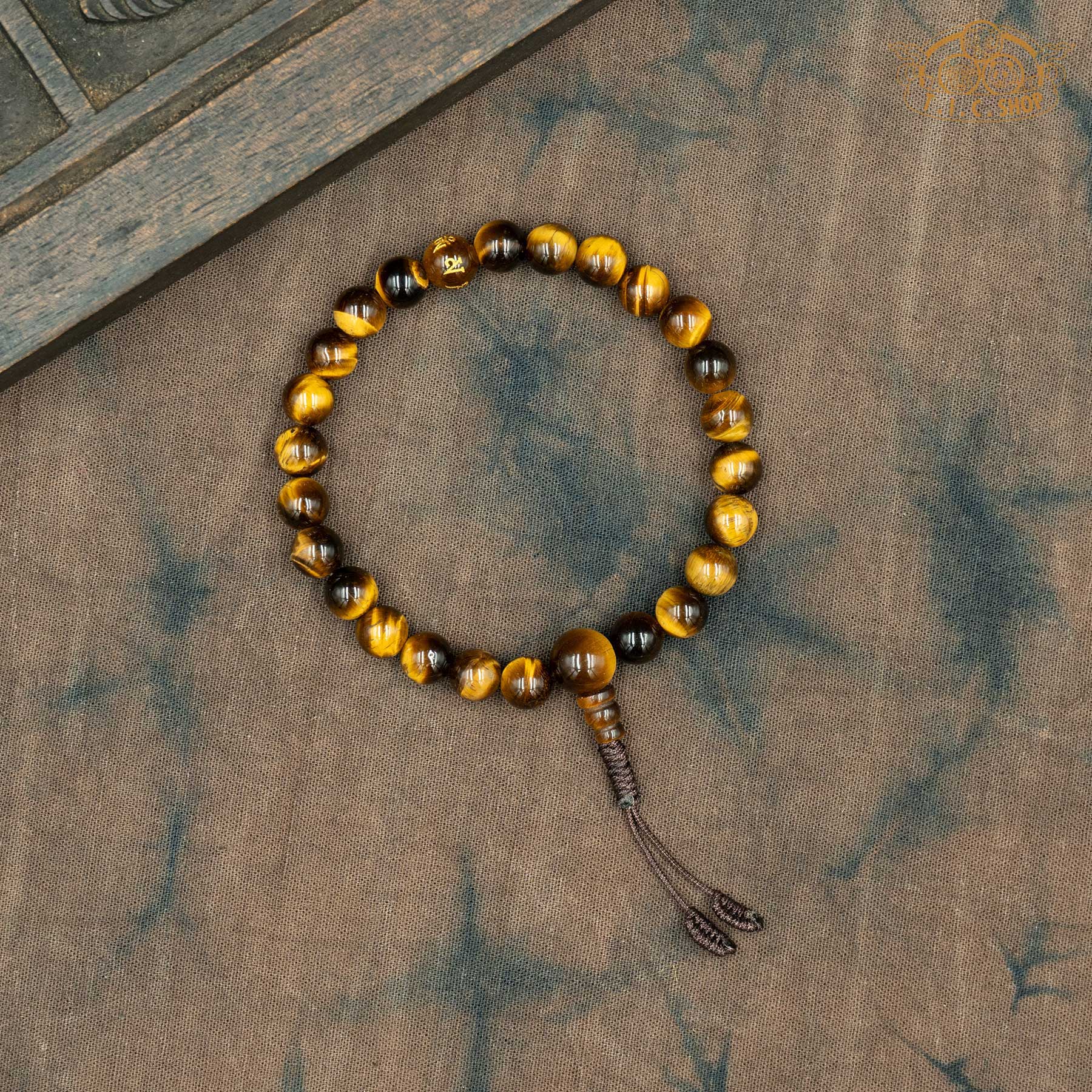 Tiger Eye 8mm Beads Wrist Mala