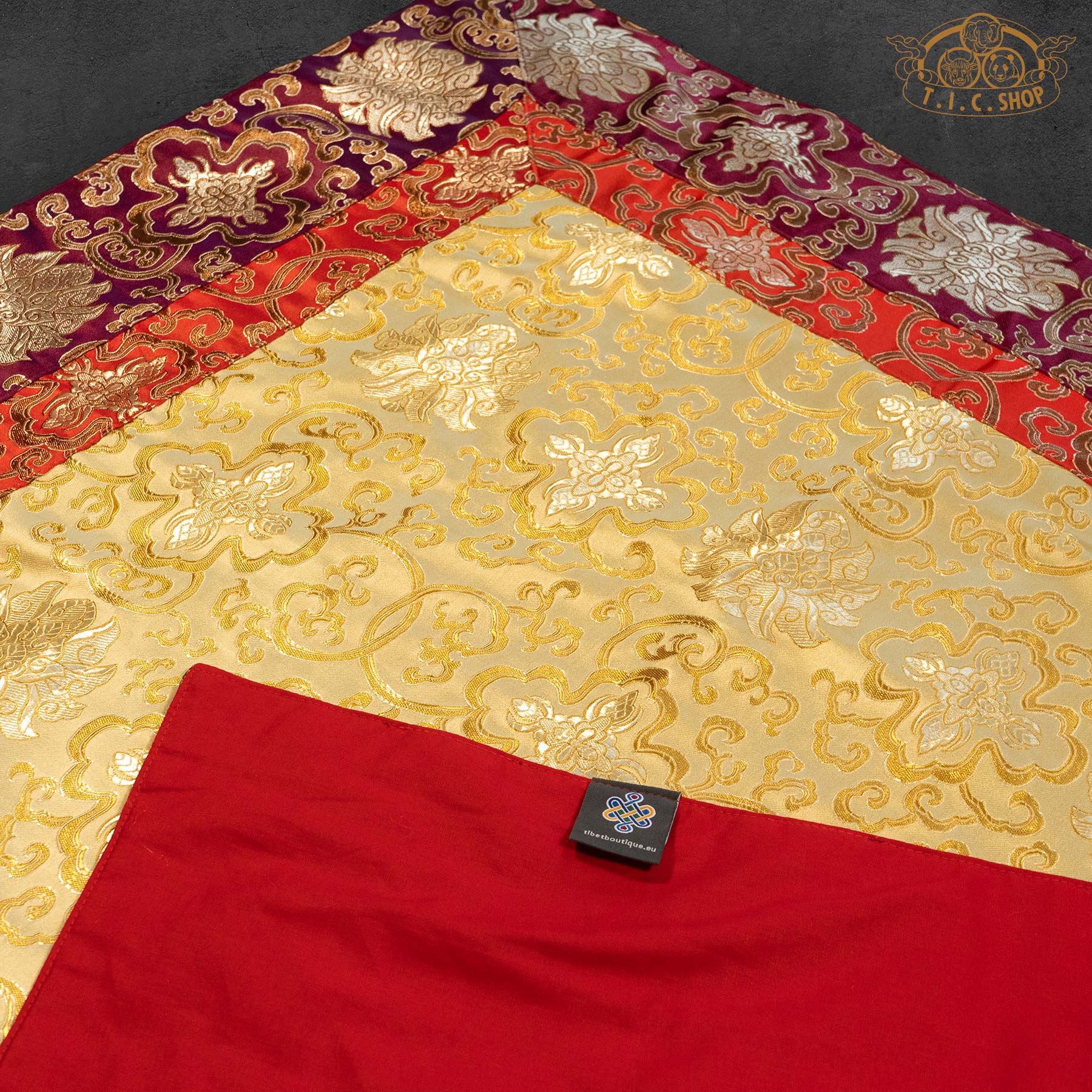 Tibetan Style Brocade Altar Cloth Table Cover 80x80cm
