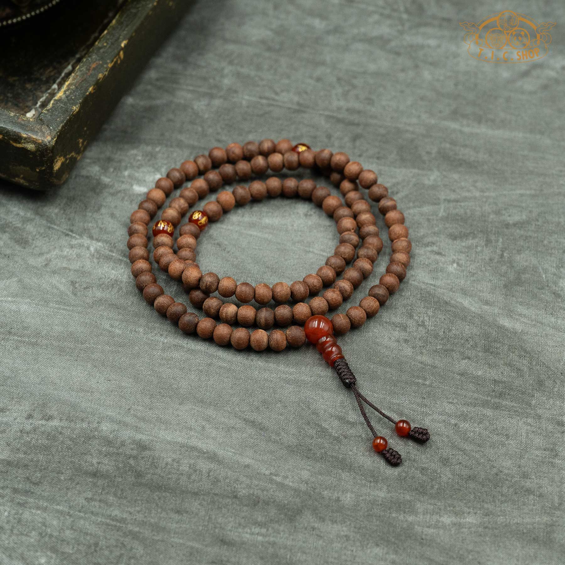 Sandalwood 6mm 108-Bead Traditional Prayer Mala