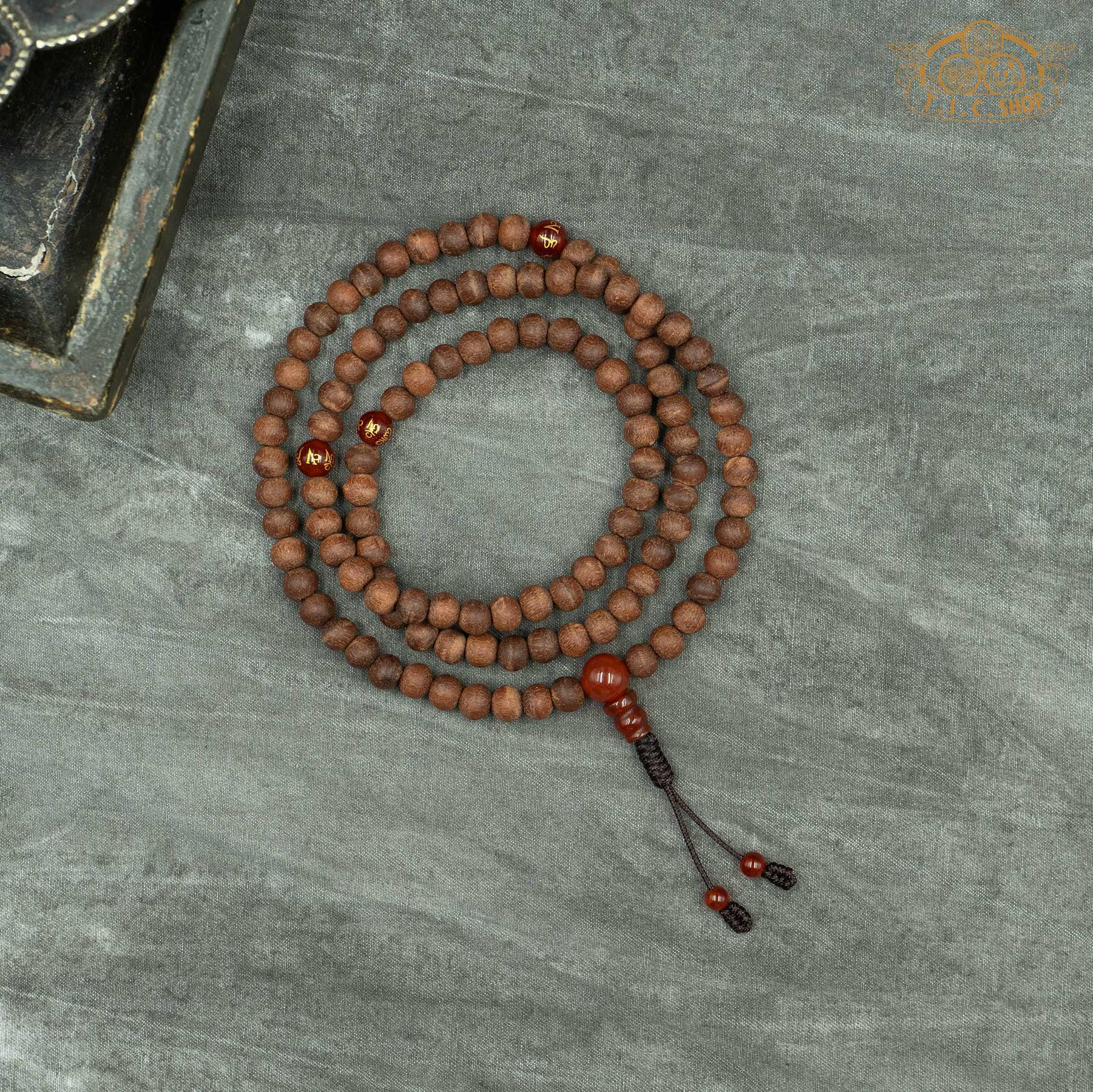 Sandalwood 6mm 108-Bead Traditional Prayer Mala