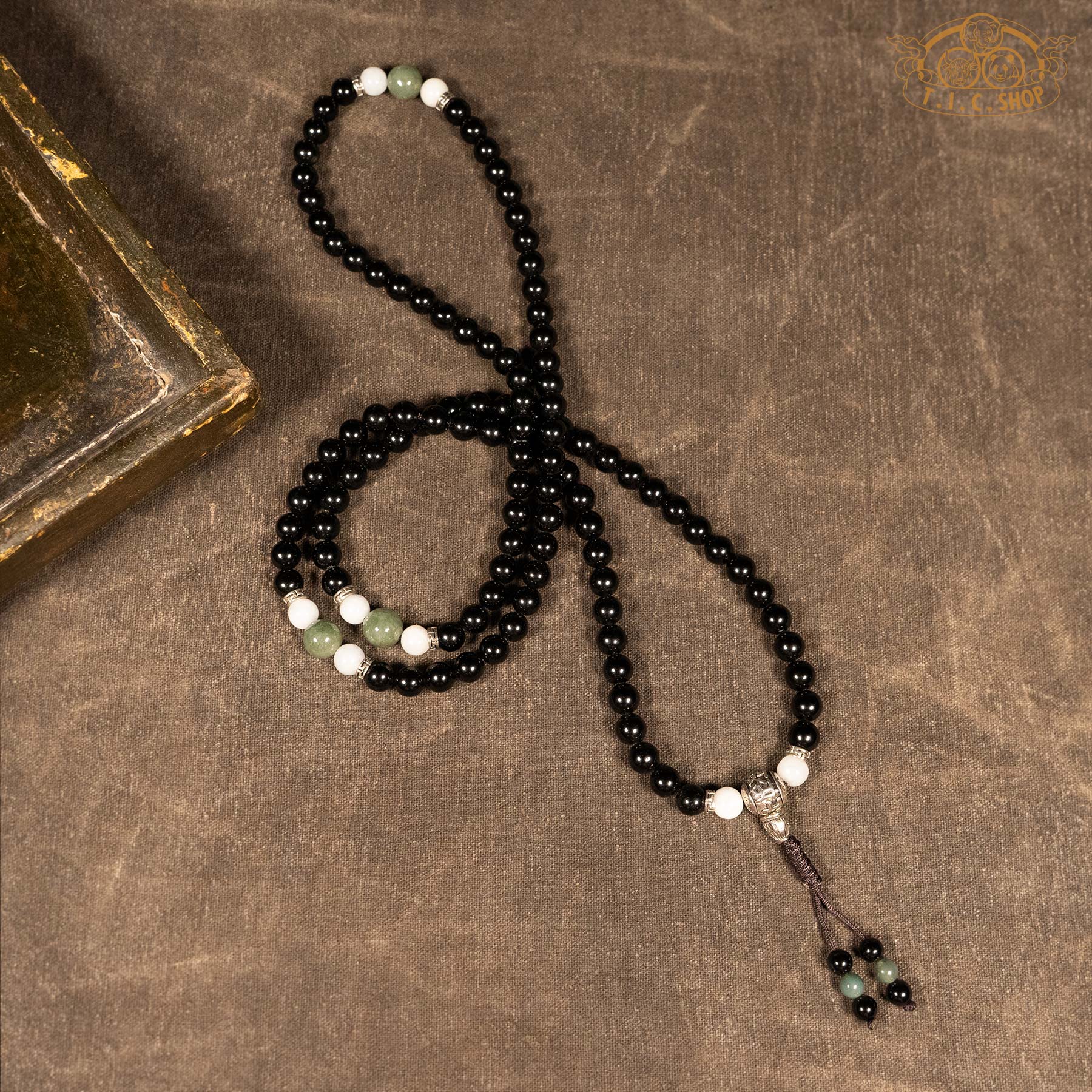 Obsidian 8mm 108-Bead Traditional Prayer Mala