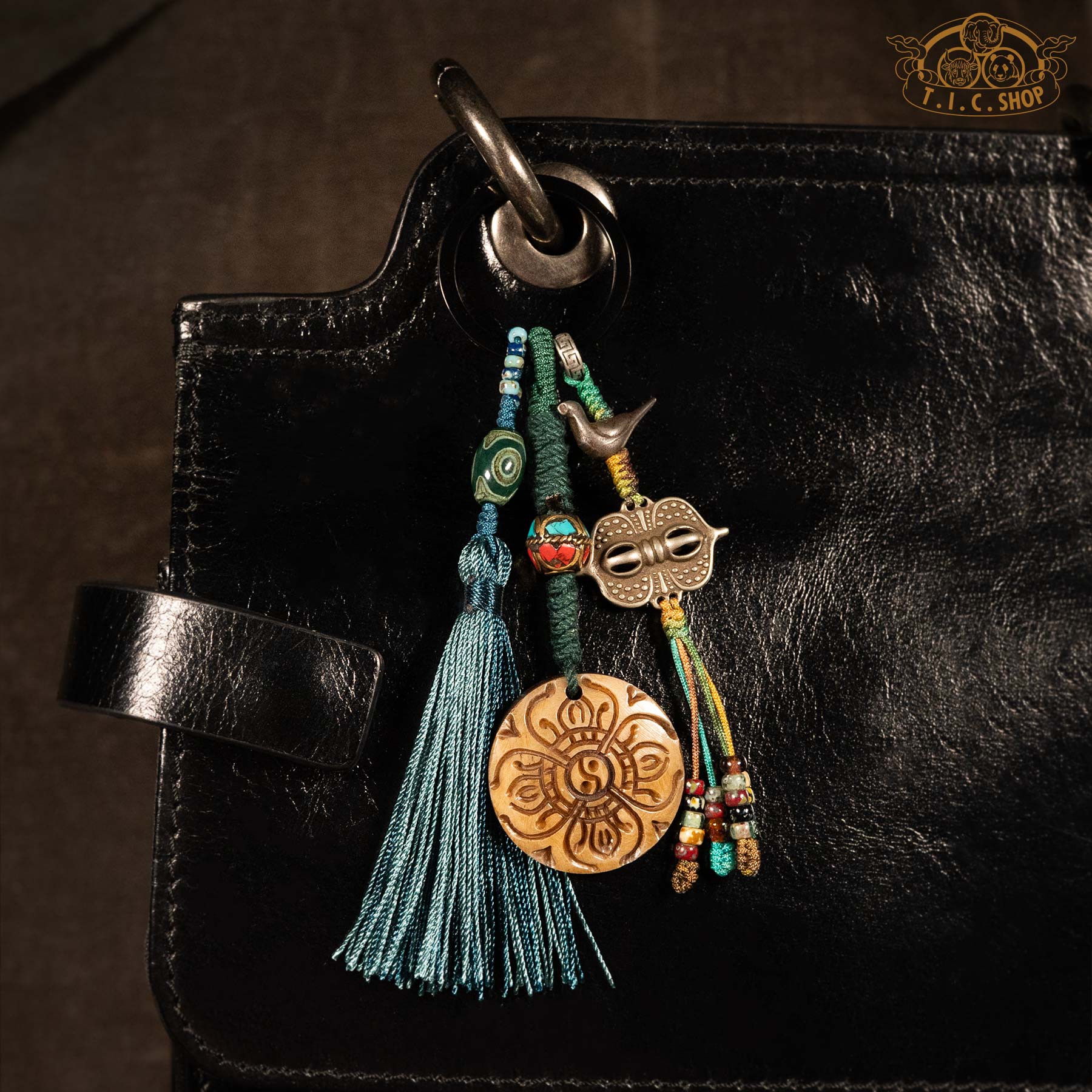 Double Vajra Tibetan Style Hand-Woven Hanging Amulet