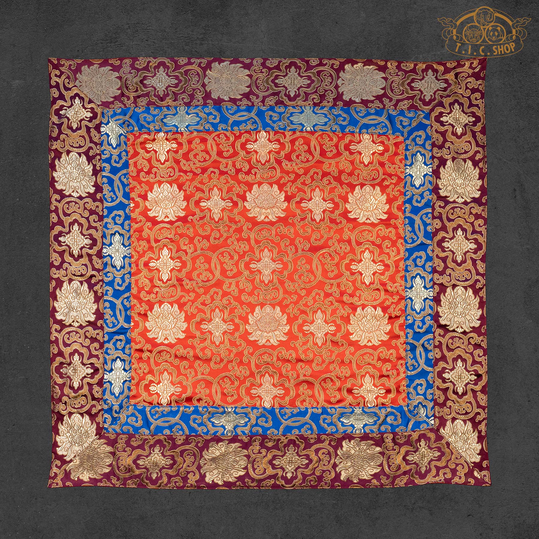 Tibetan Style Brocade Altar Cloth Table Cover 80x80cm
