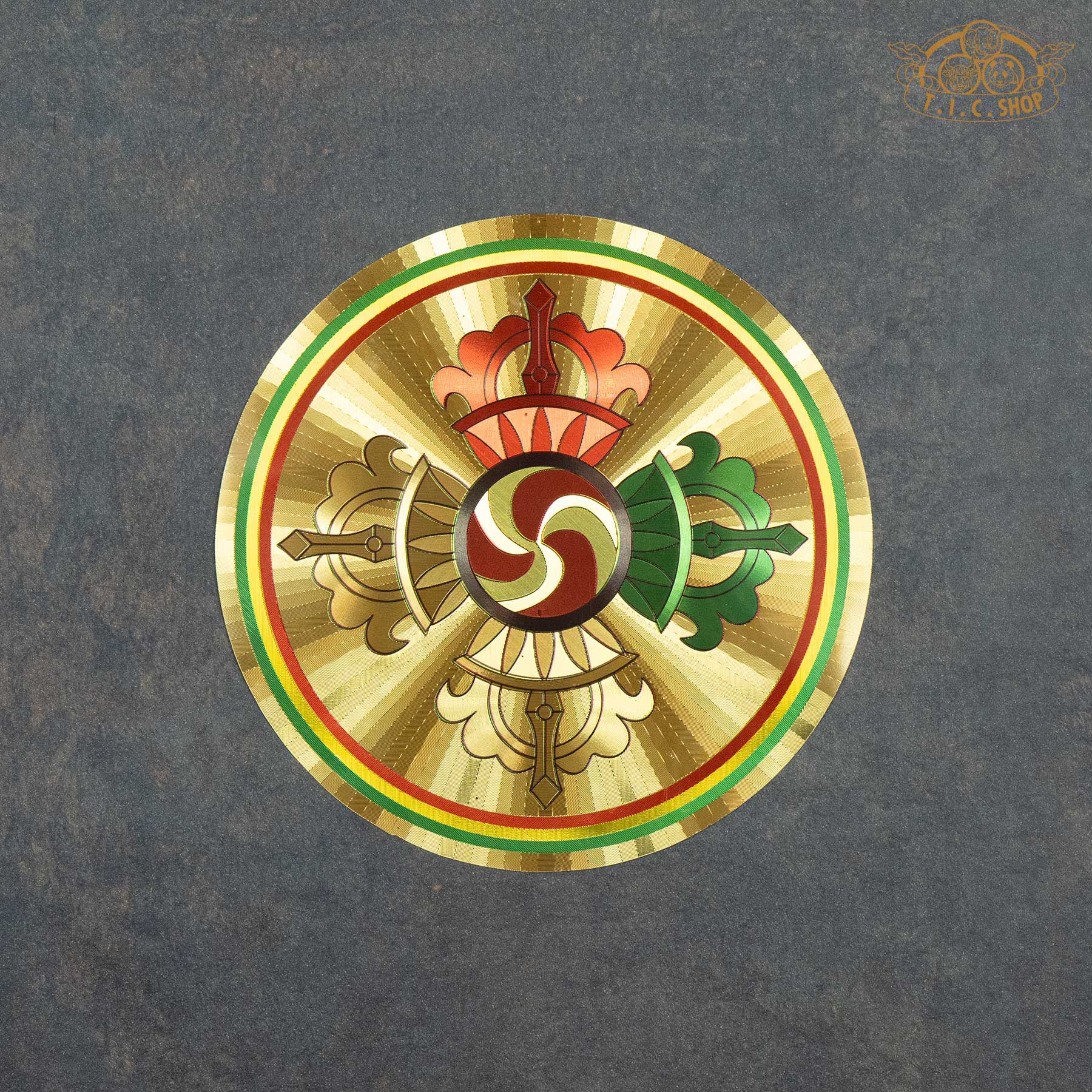 Crossed Vajra Decorative Sticker