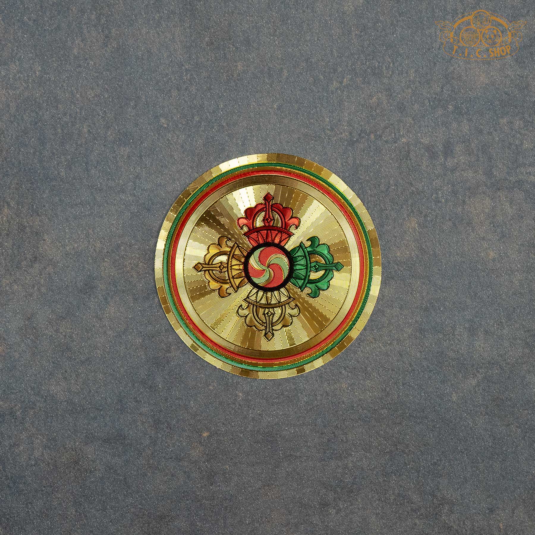 Double Vajra Decorative Sticker Small