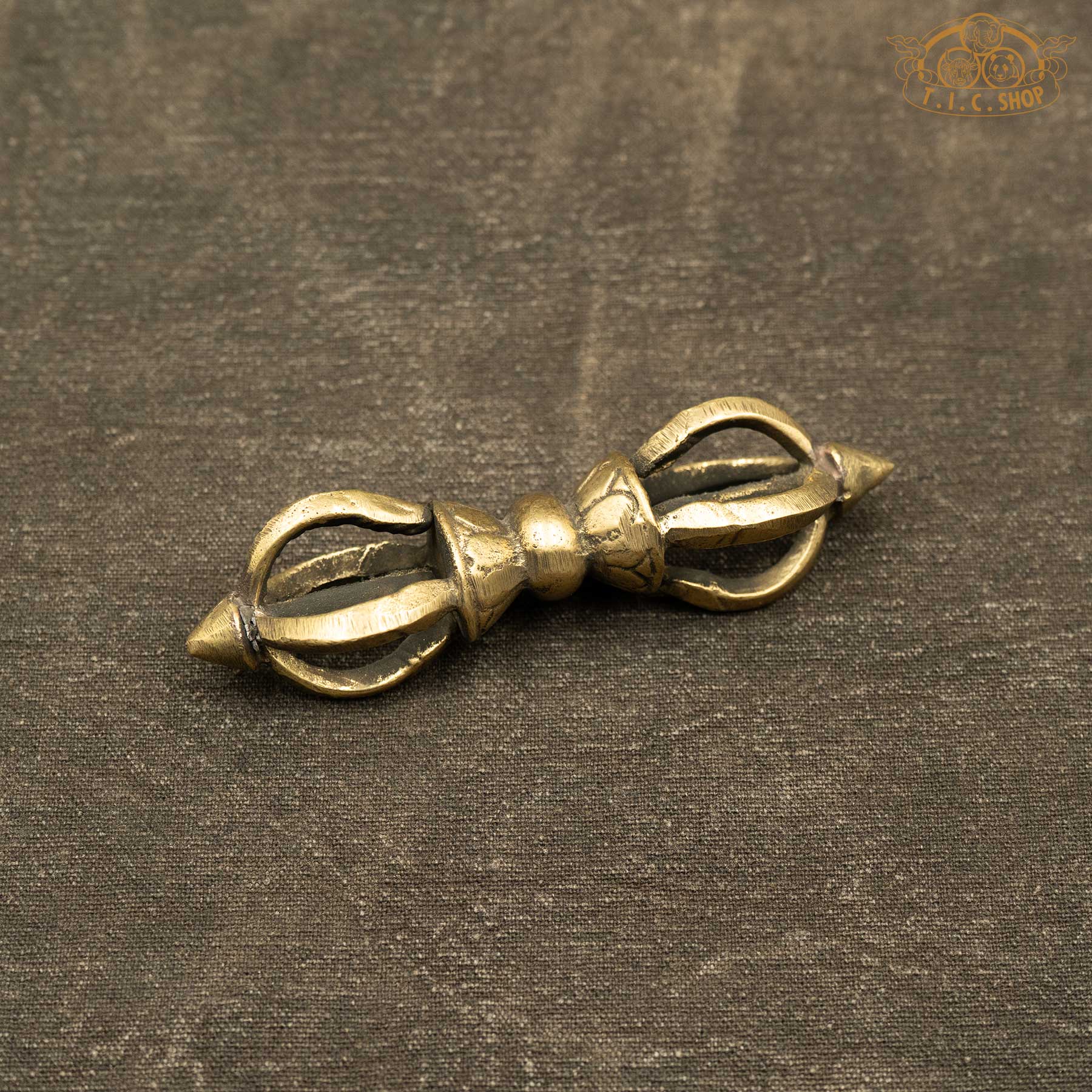 Tibetan Ritual Five-pronged Vajra Dorje Brass