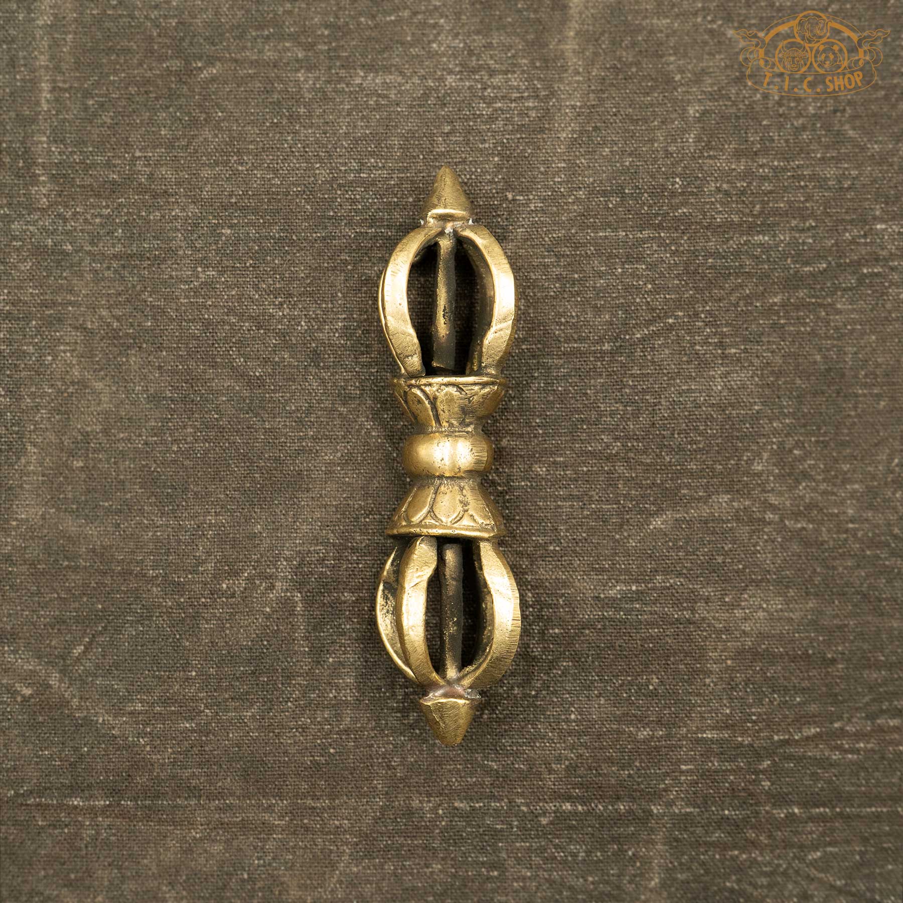 Tibetan Ritual Five-pronged Vajra Dorje Brass