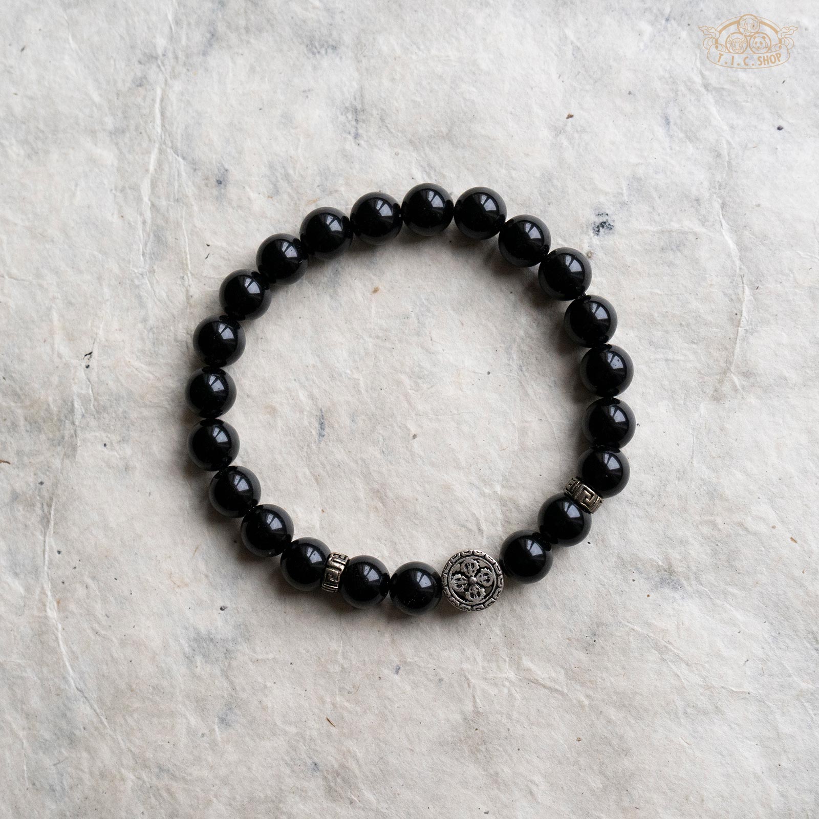 'Hidden Strength' Obsidian 8mm Beads Bracelet