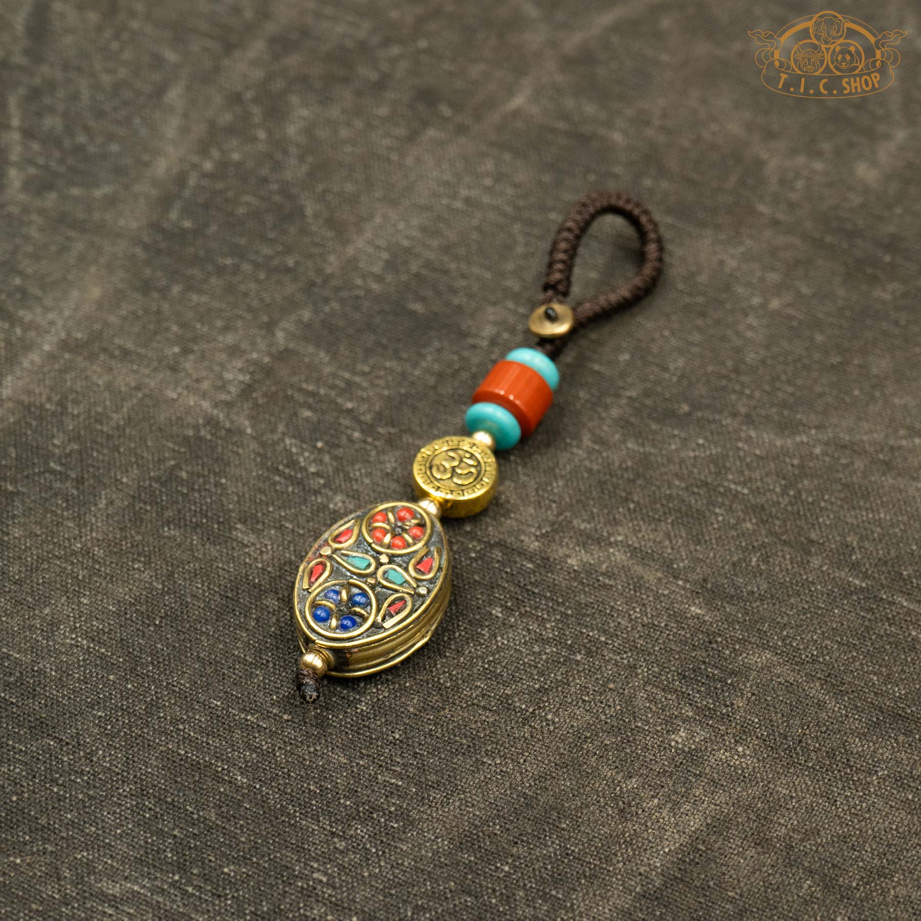 Handmade Nepal Colorful Bead Hanging Charm