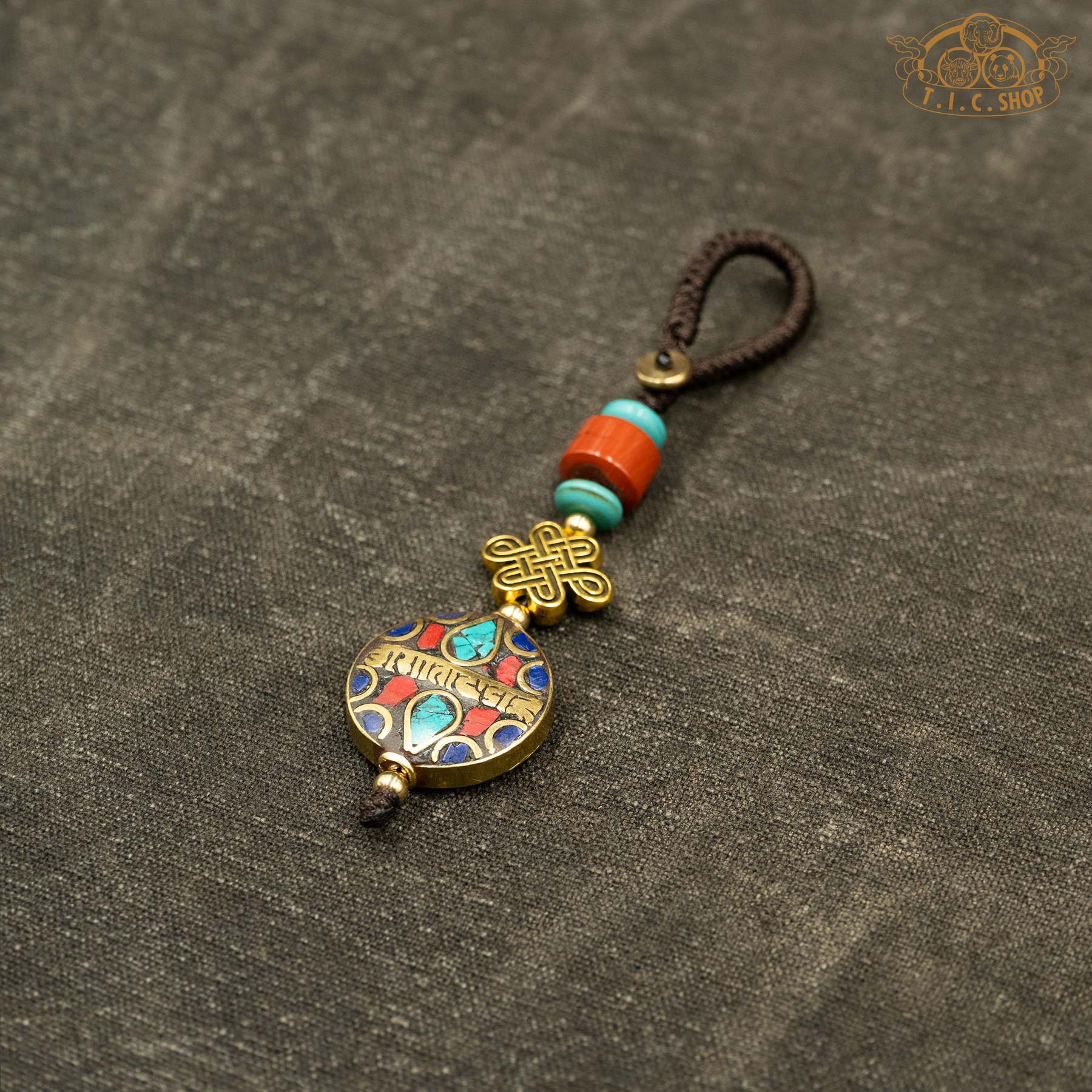 Handmade Nepal Colorful Bead Hanging Charm
