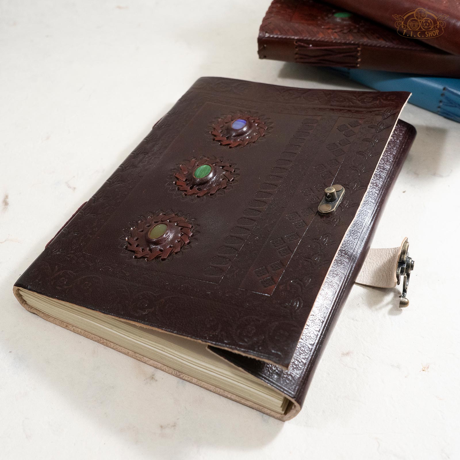Leather Cover Lokta Paper Journal Notebook Large