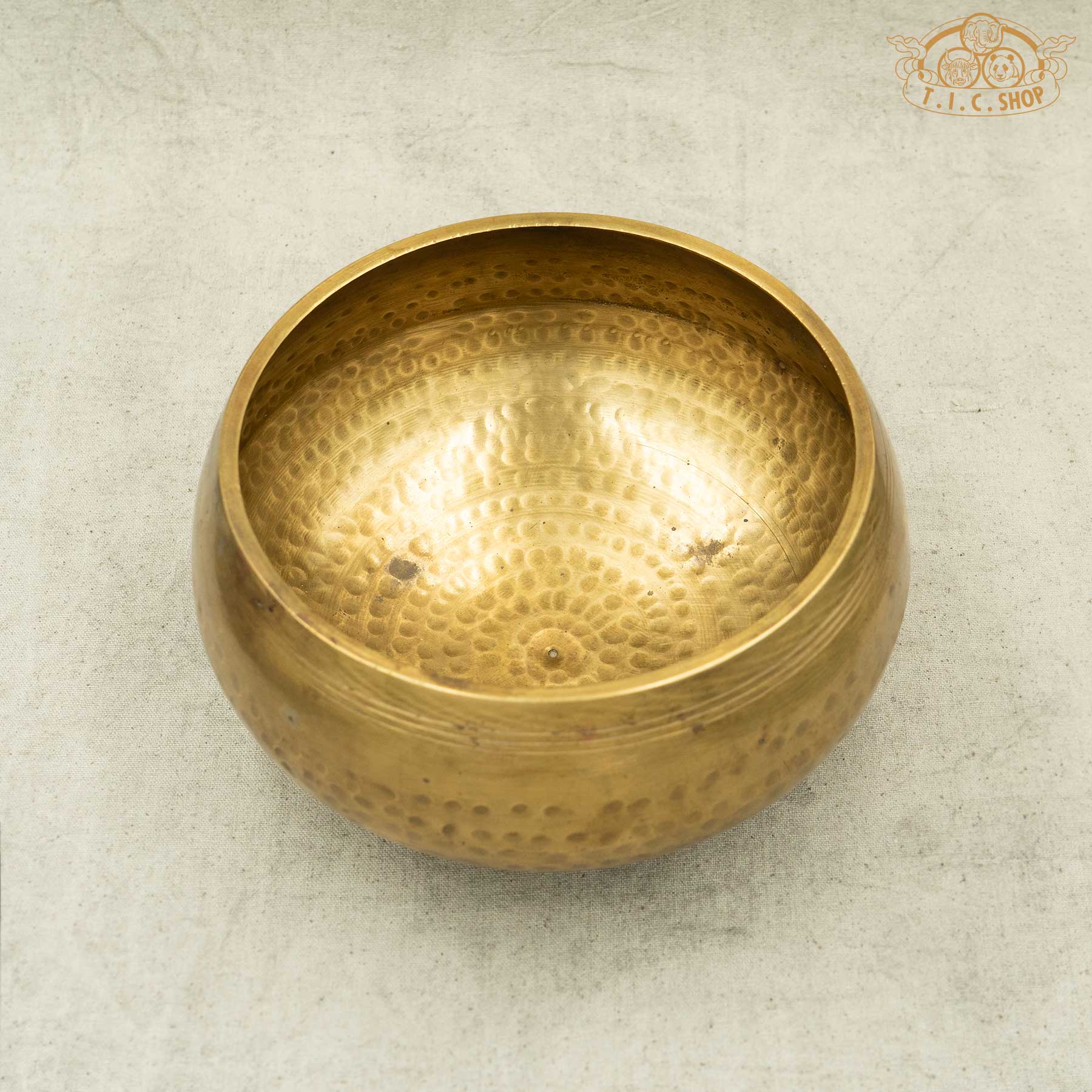 Hand Hammered Brass Singing Bowl 16cm