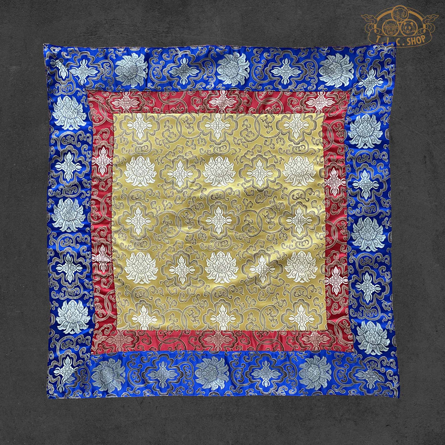 Tibetan Buddhist Brocade Altar Cloth Table Cover 80x80cm