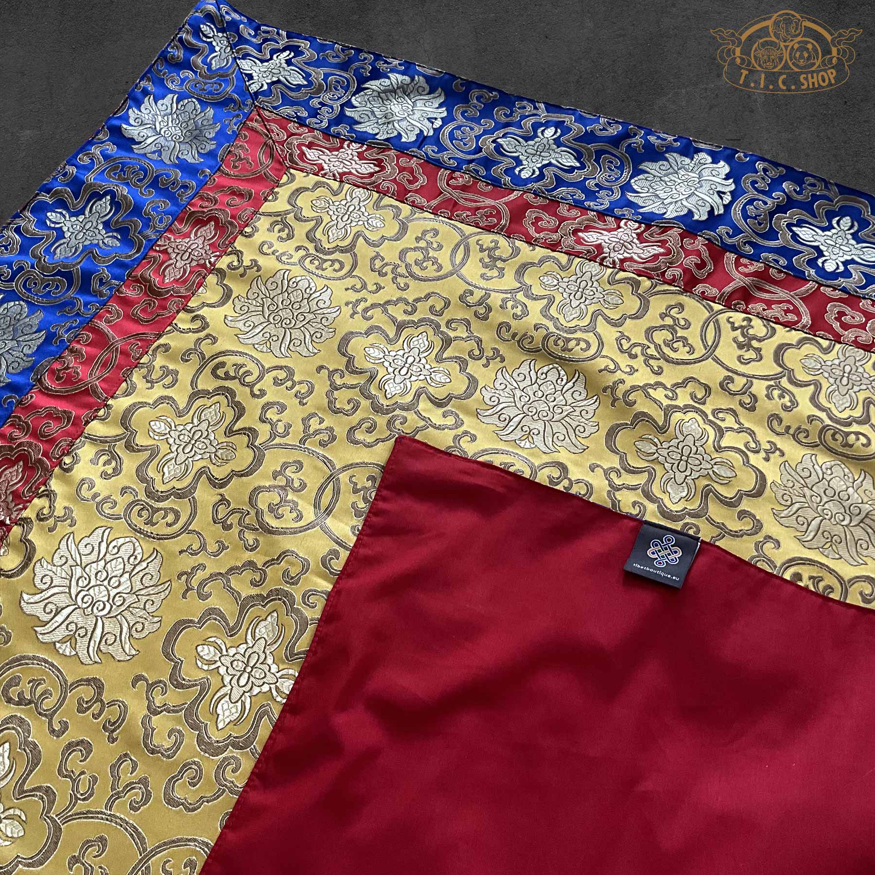 Tibetan Buddhist Brocade Altar Cloth Table Cover 80x80cm