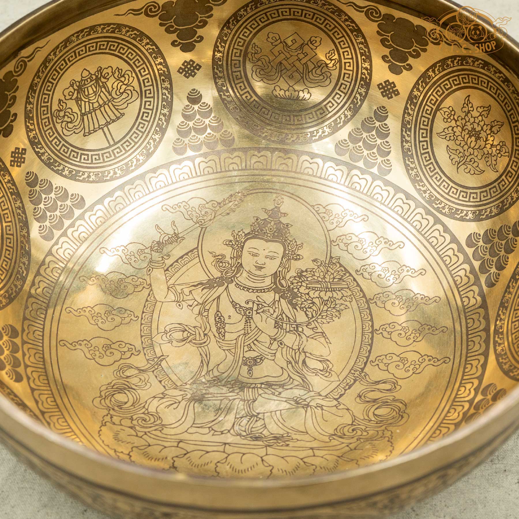 Detail of Manjushri Brass Singing Bowl 25cm