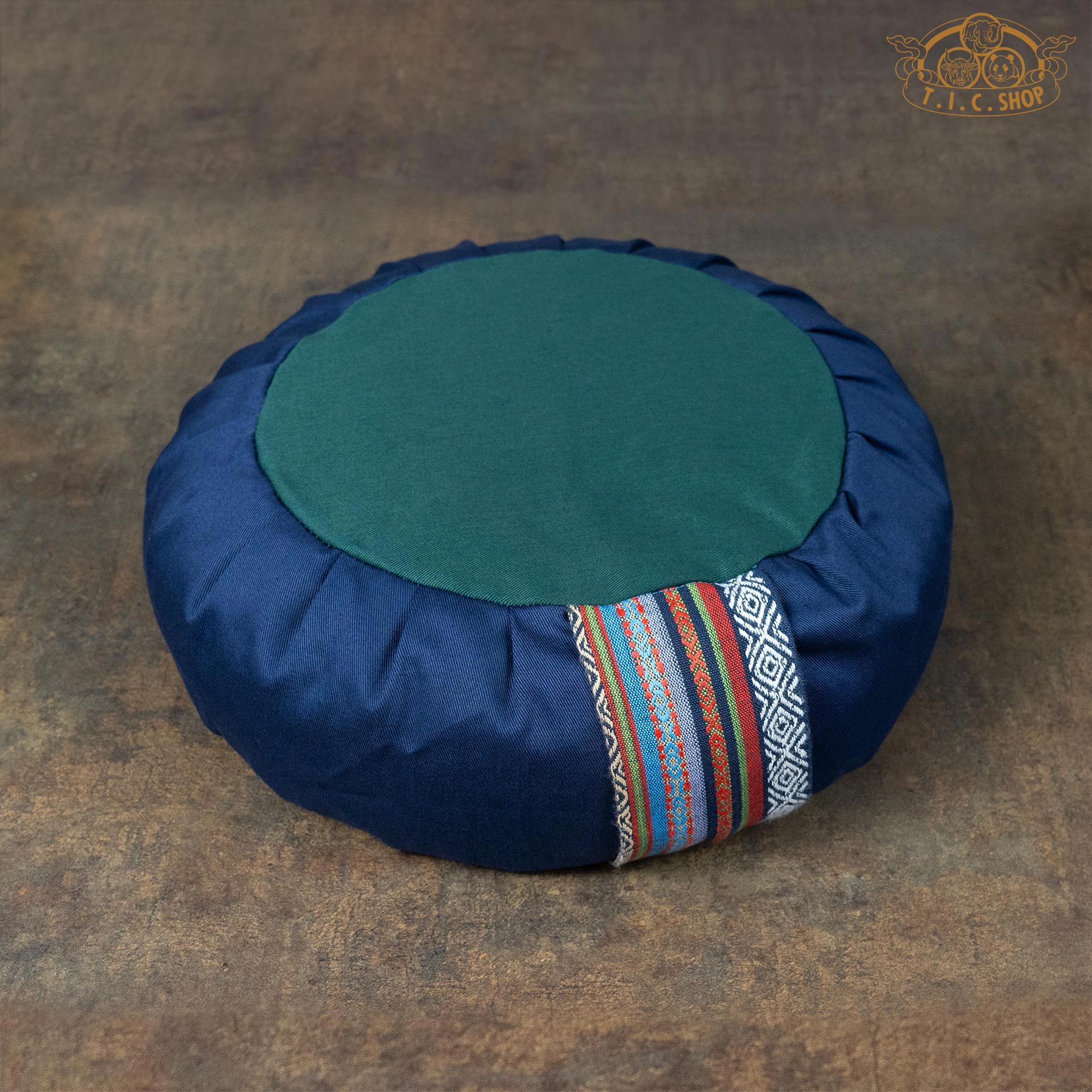 Traditional Yoga Meditation Cushion Blue&Green