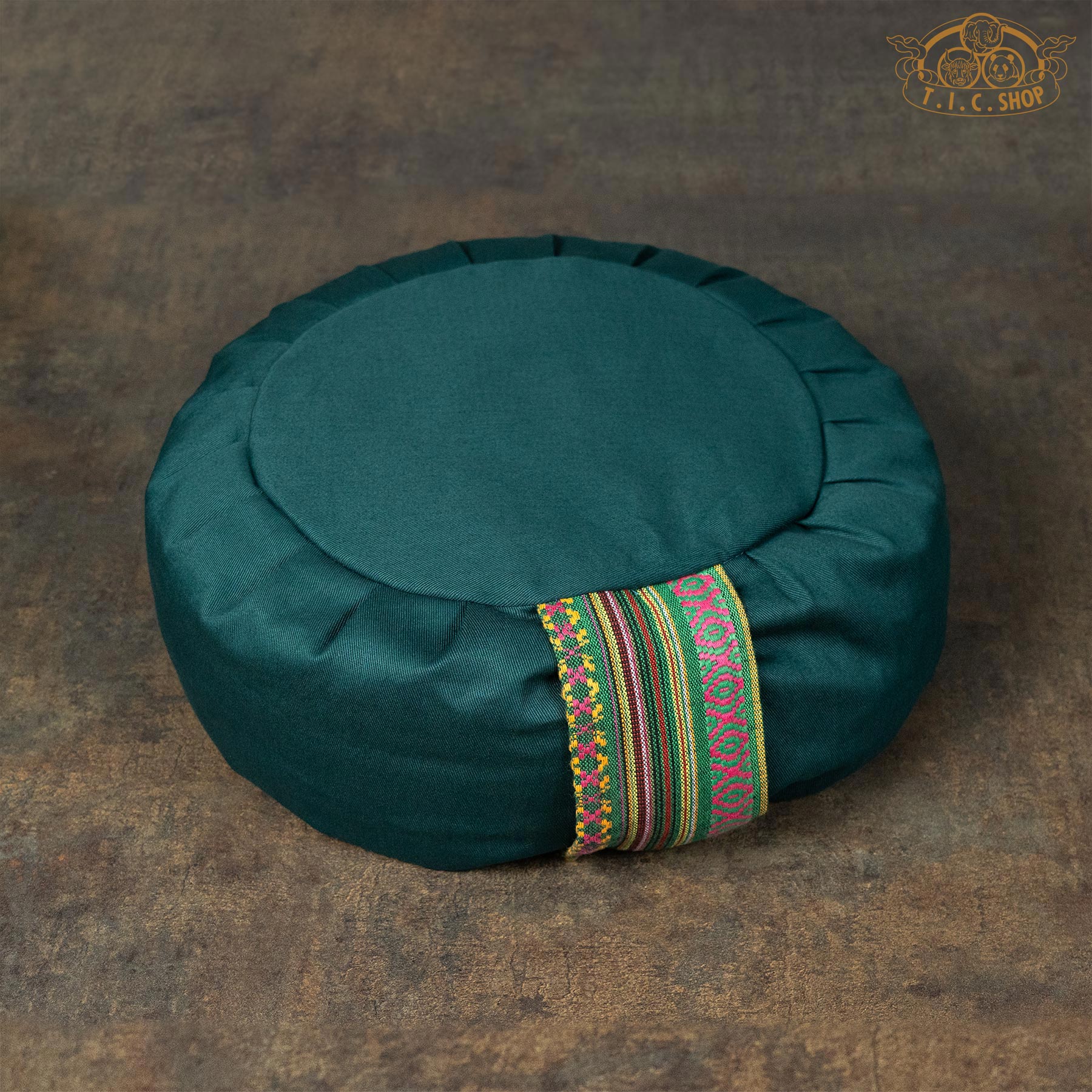 Traditional Yoga Meditation Cushion Green&Blue