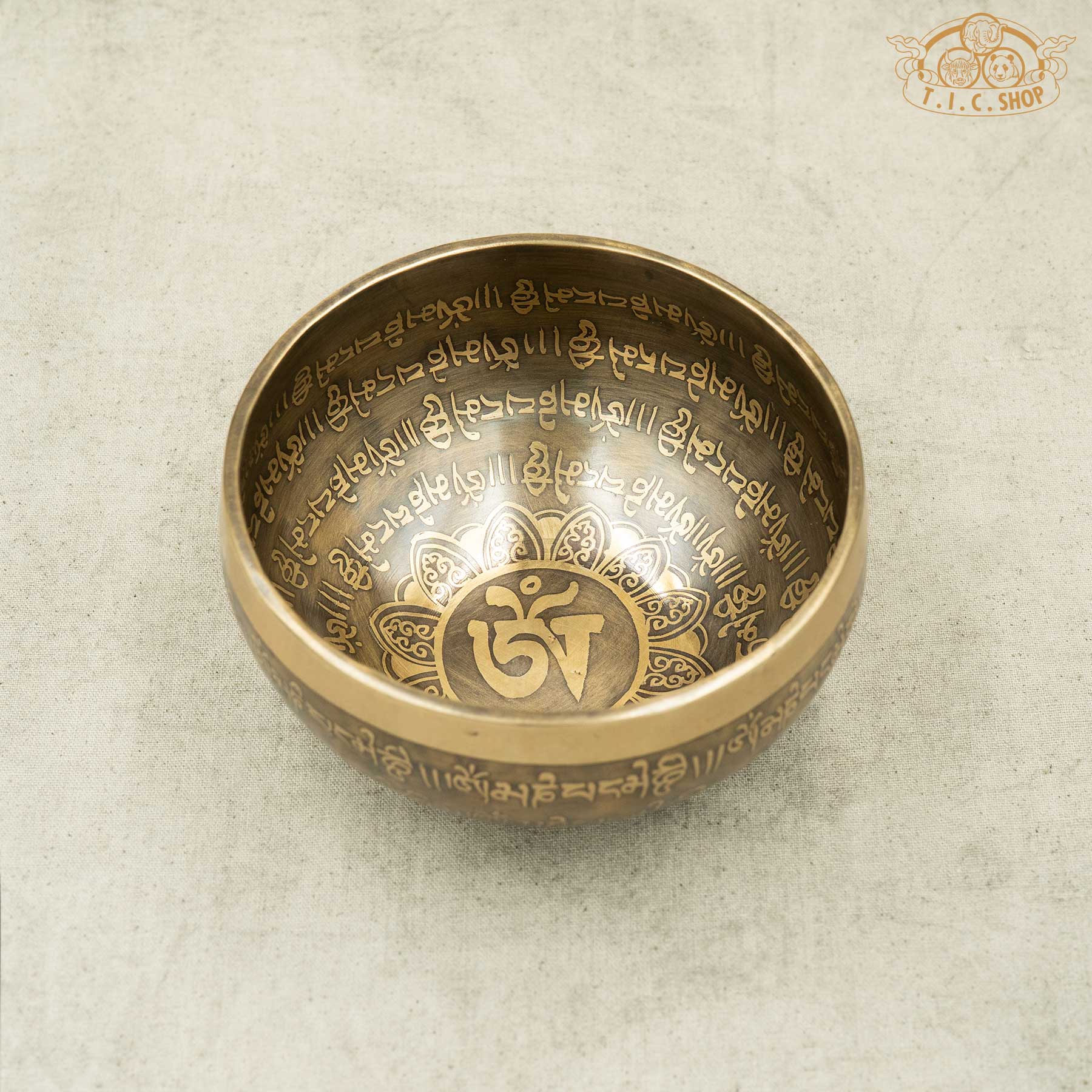 Om Brass Singing Bowl 13.5cm