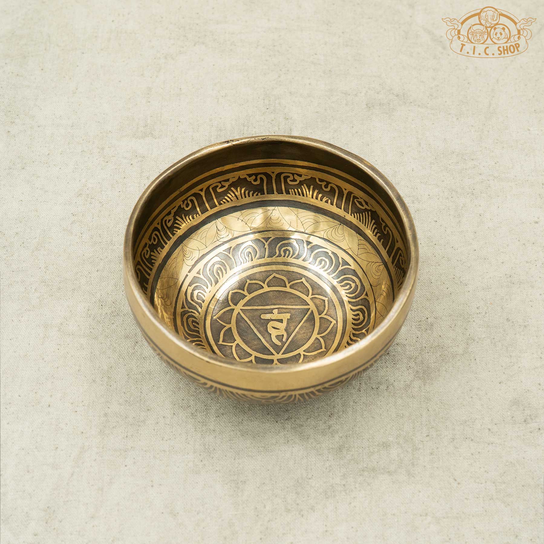 Throat Chakra Brass Singing Bowl 11.5cm