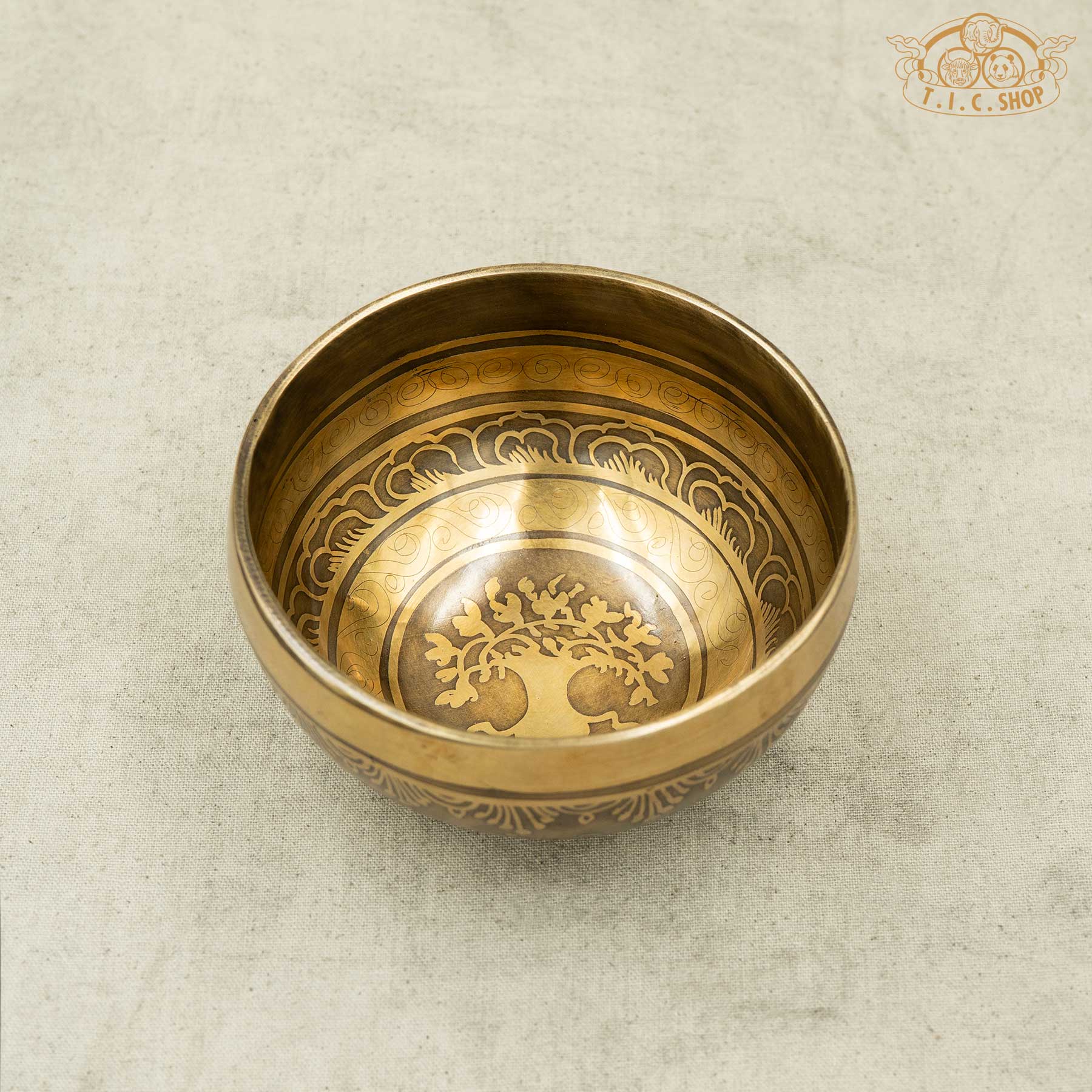 Tree of Life Brass Singing Bowl 11cm