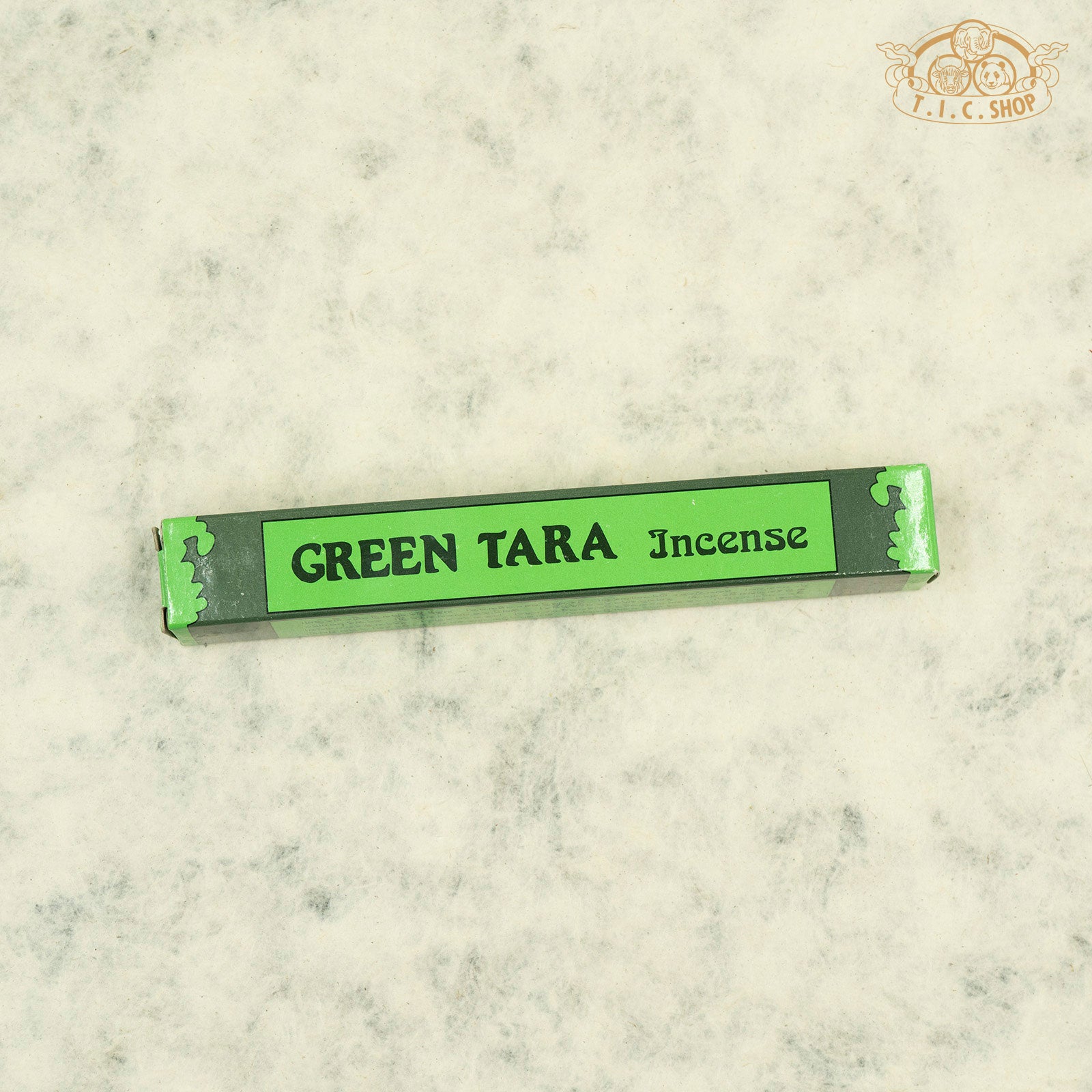 Green Tara Tibetan incense with aromatic medicinal herbs for Puja and purification. Non-toxic traditional Tibetan incense for meditation, air freshening, and environment cleansing