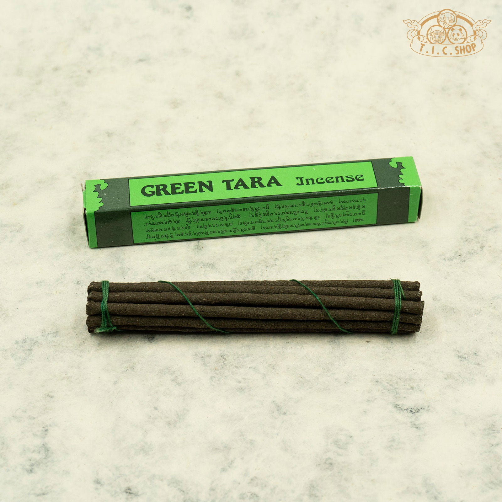 Hand-prepared Green Tara incense for ritual offering, calming, and daily air purification