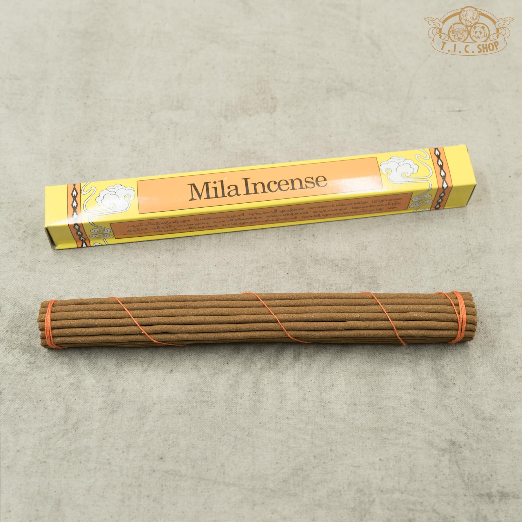 Mila Incense packaging with incense sticks