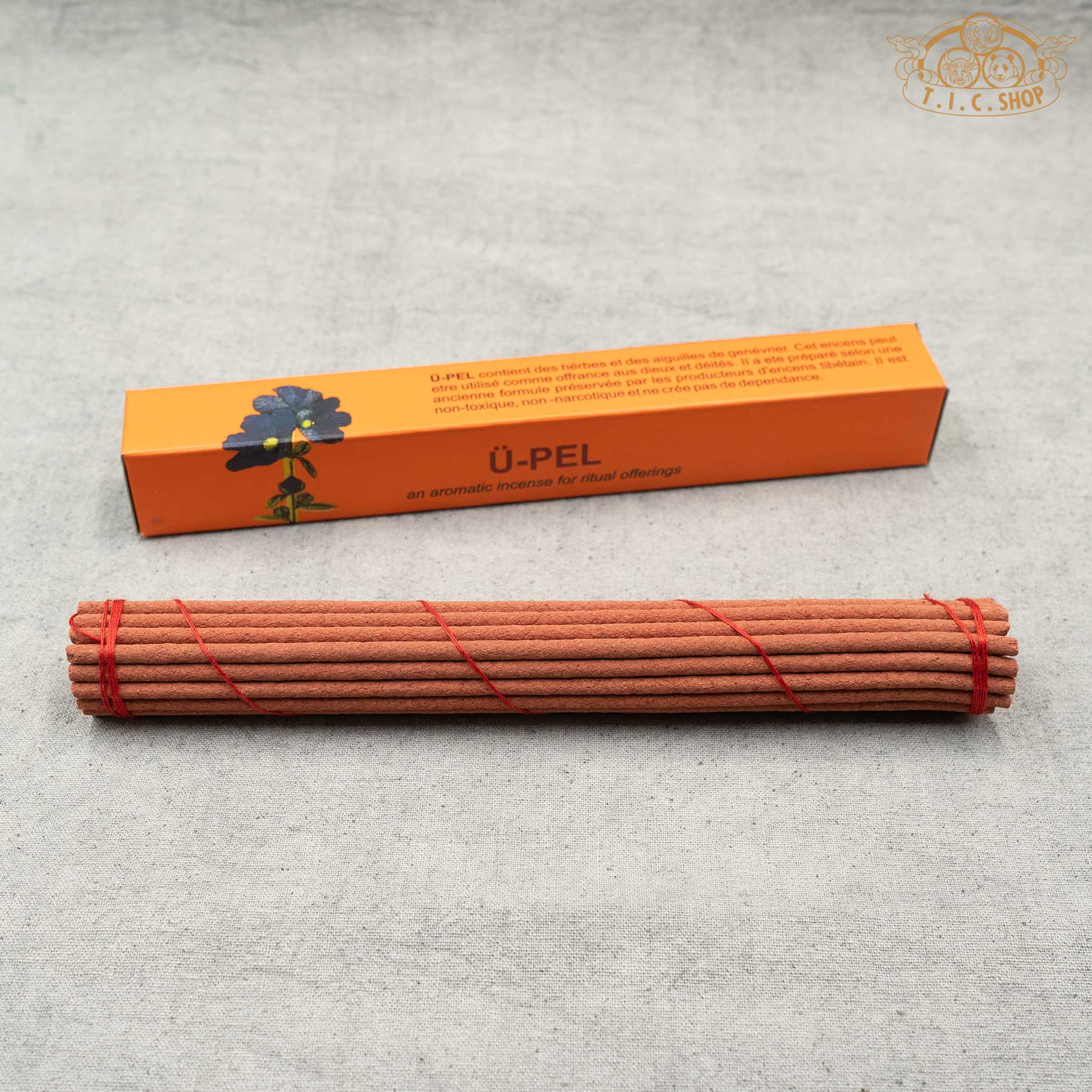 Blue Lotus Ritual Offering Tibetan incense handmade sticks in red color