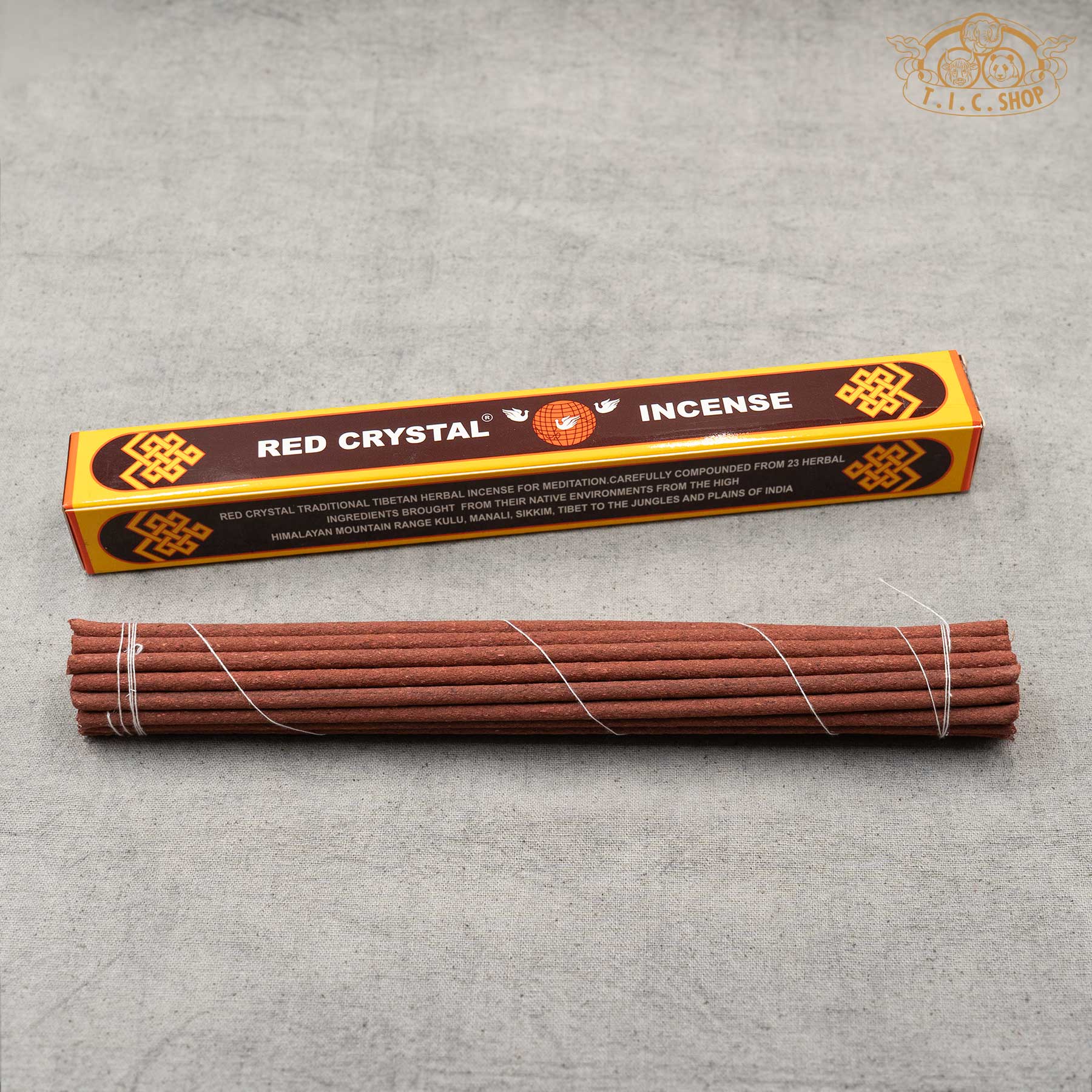 Red Crystal Traditional Tibetan Herbal Incense handmade sticks