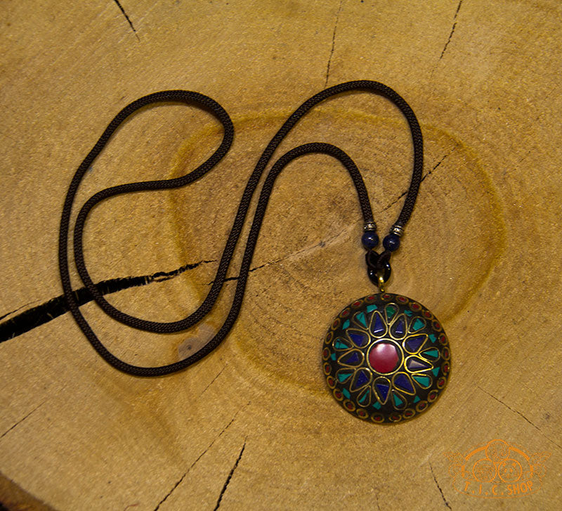 Gathered Strength Tibetan Style Pendant Necklace