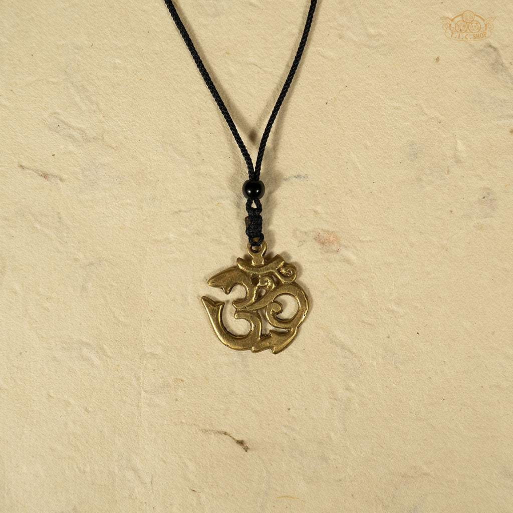 Om Symbol Metal Pendant Necklace