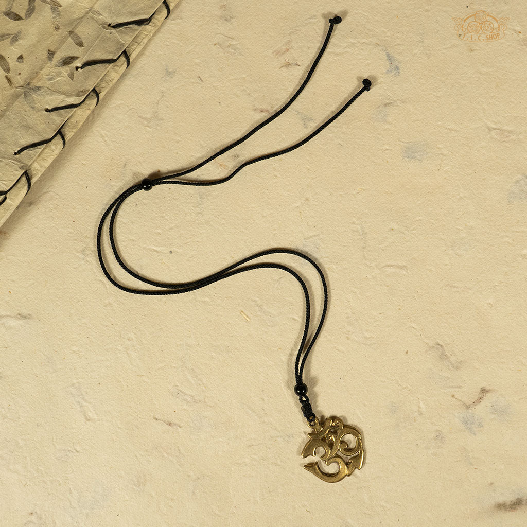 Om Symbol Metal Pendant Necklace