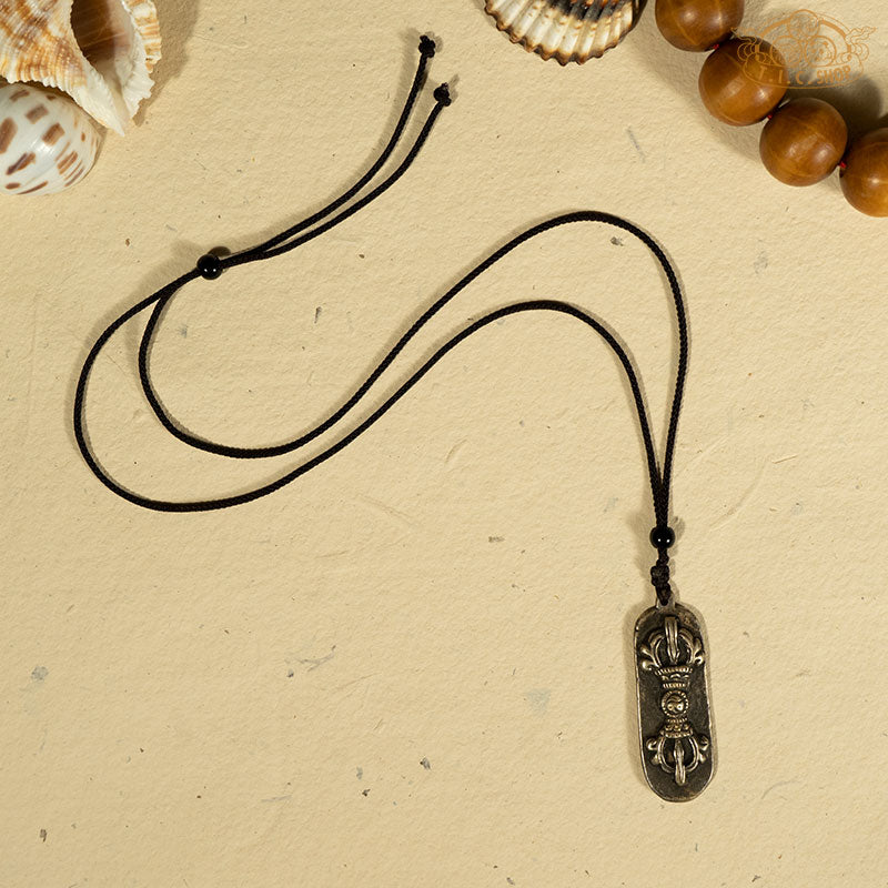 Vajra Symbol Metal Pendant Necklace