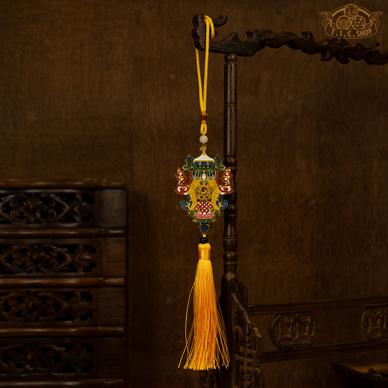 Tibetan Style Blessing Hanger Decor 8 Auspicious Symbols