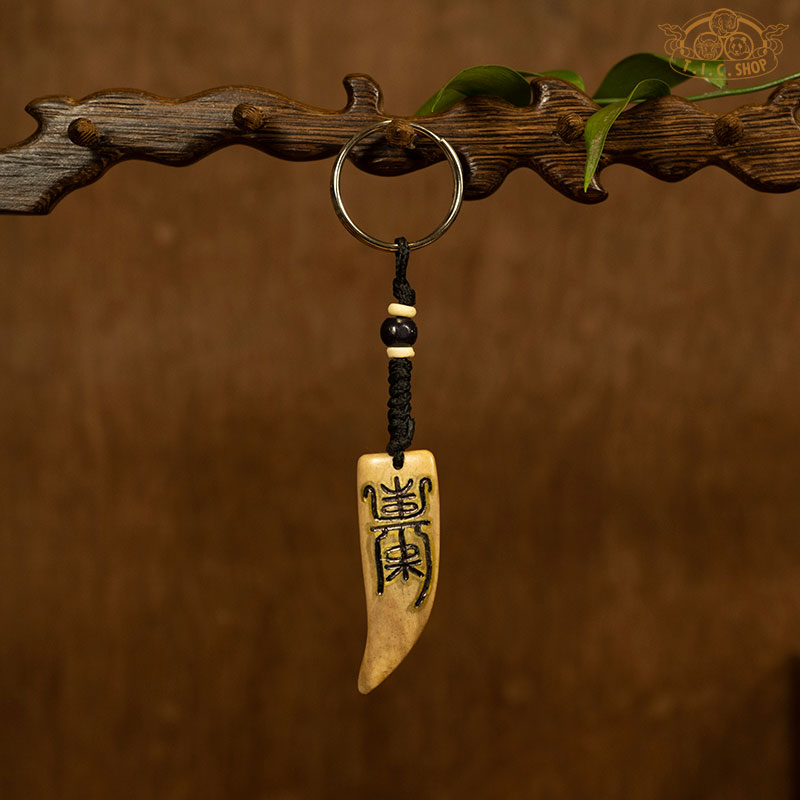 Handcrafted Yak Bone Key Chain